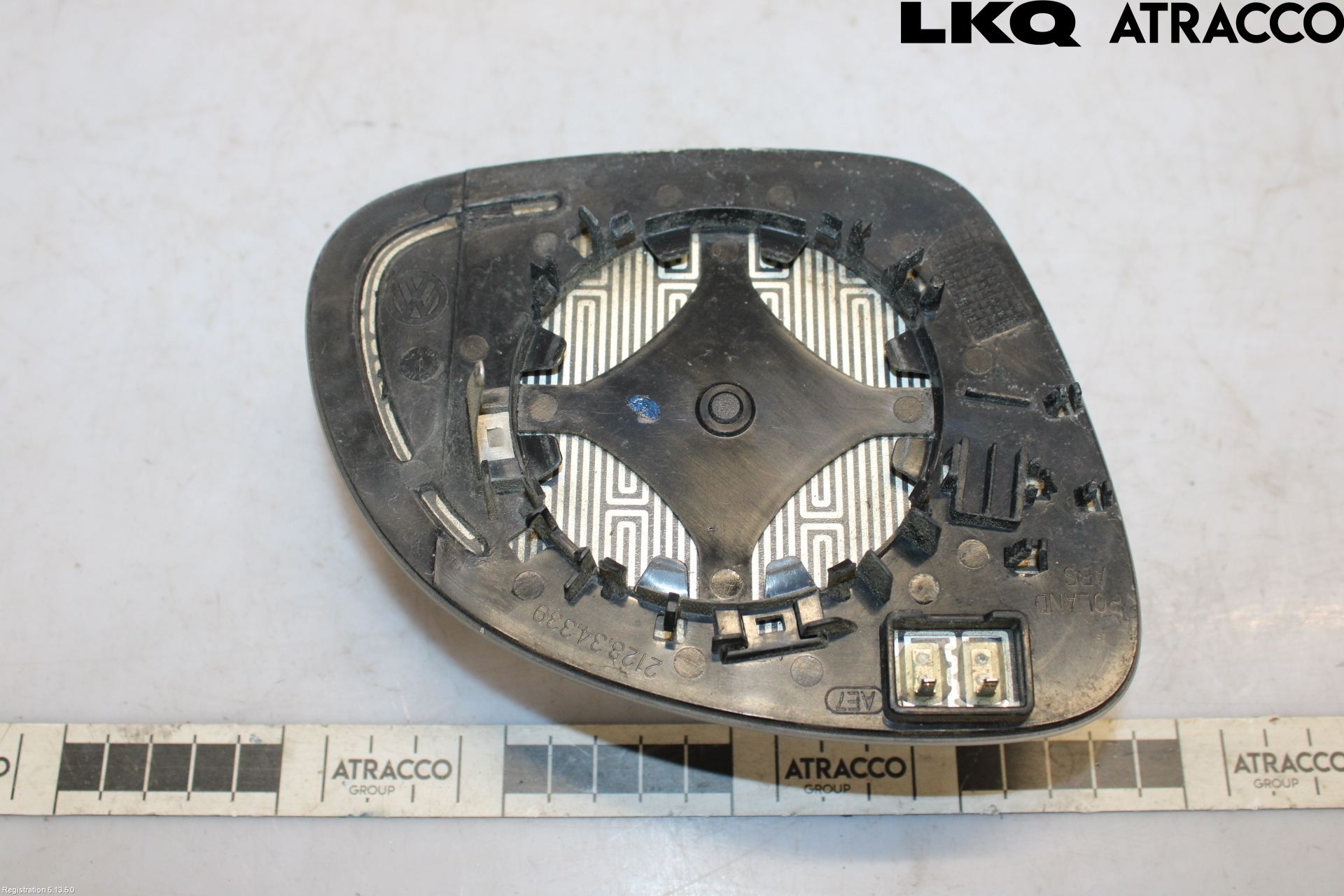 Volkswagen VW TIGUAN 07-16 Spegelglas Vä