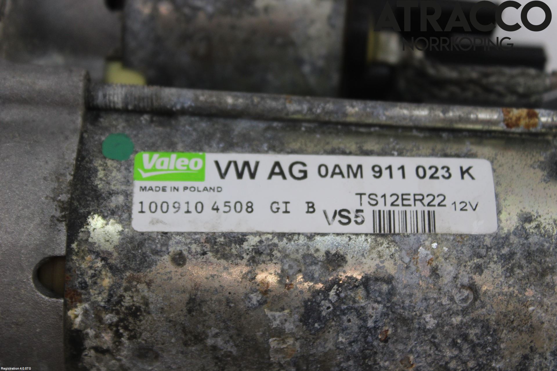 Volkswagen VW TOURAN 10-15 Startmotor Diesel