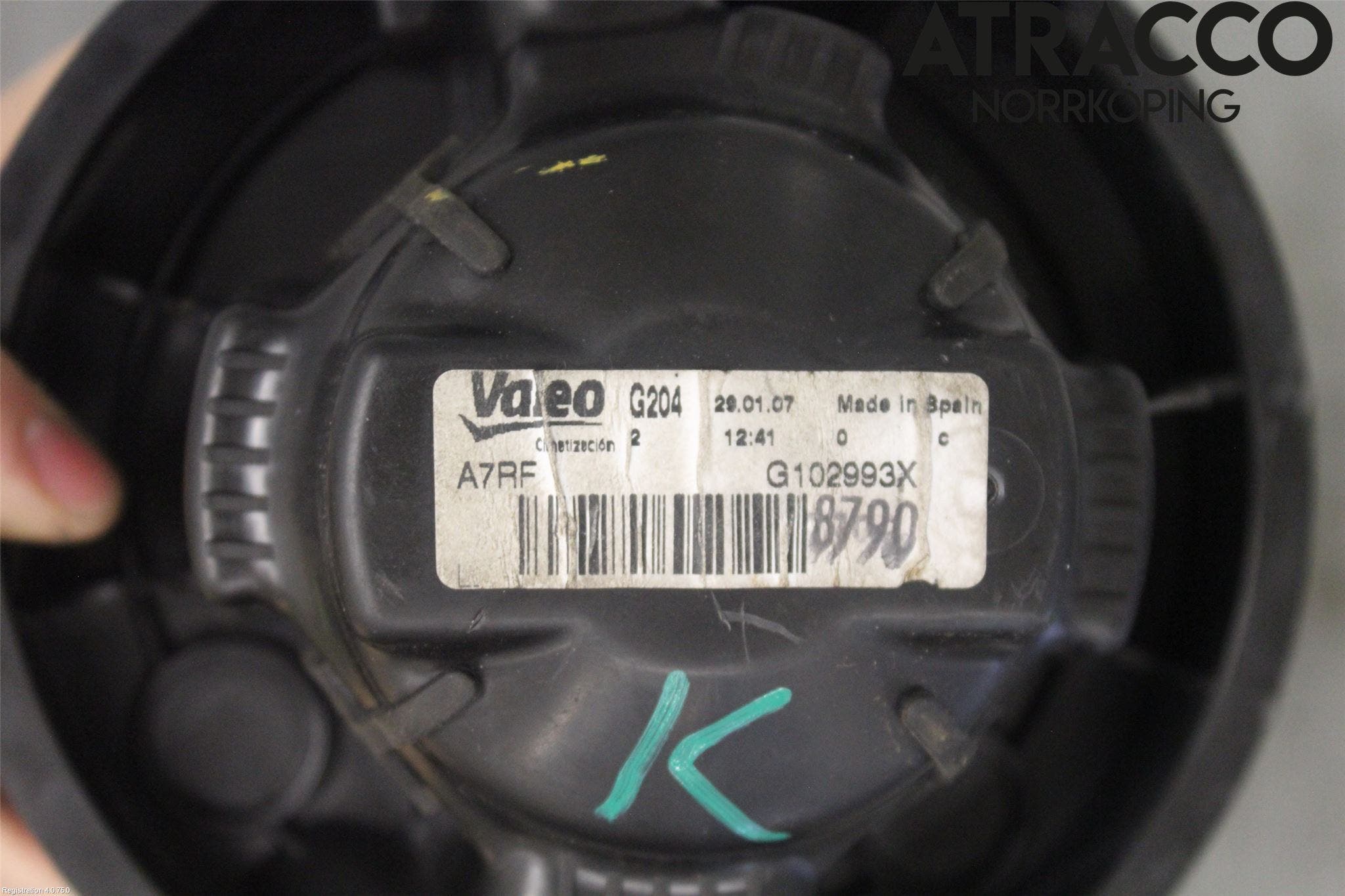 Peugeot 207 Värmefläkt