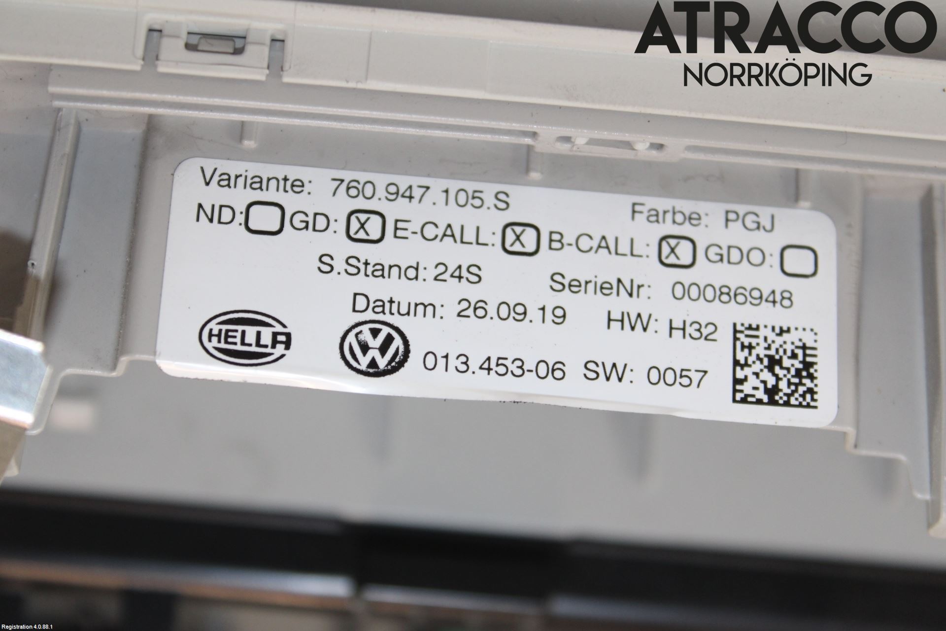 Volkswagen VW TOUAREG CR 18- Innerbelysning