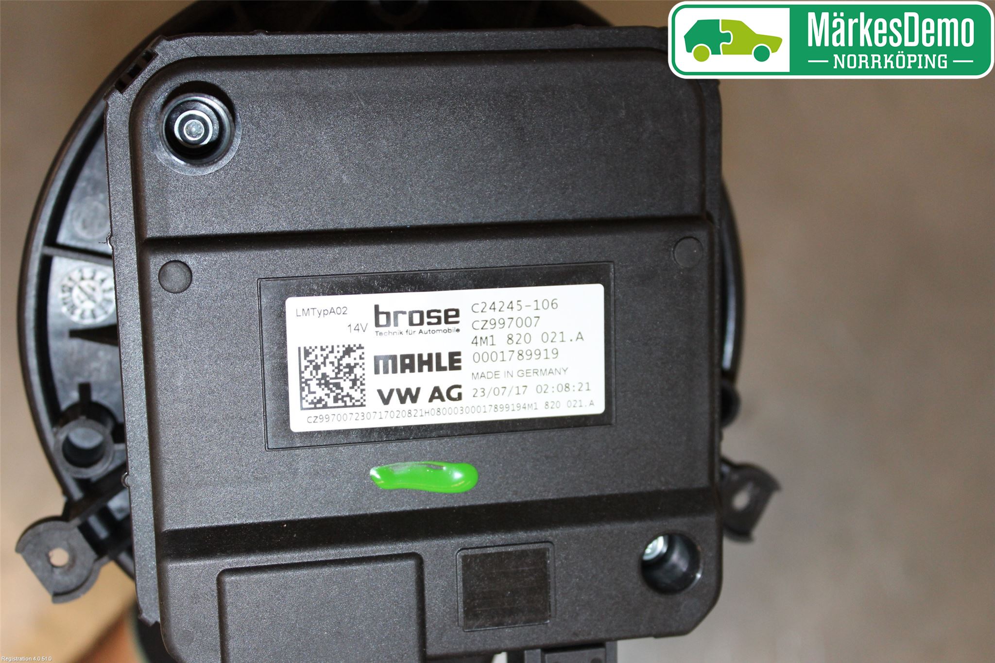 Audi A4/S4 B9 16-19 Värmefläkt