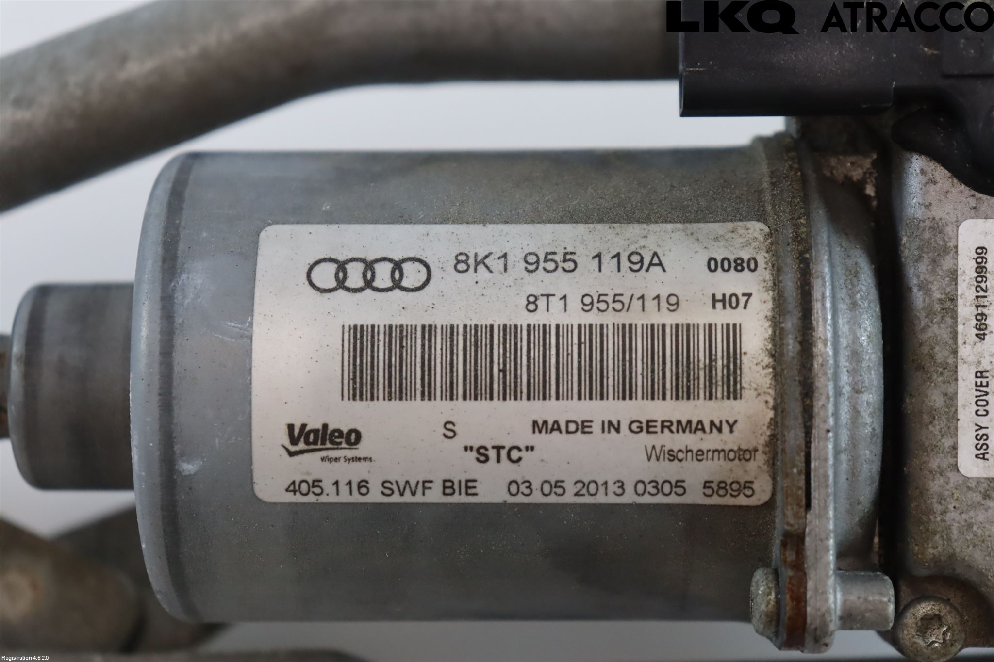 Audi A4 12-15 Torkarmekanism Vindruta