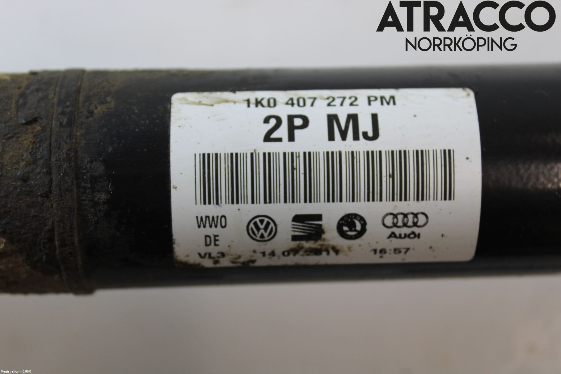 Volkswagen VW CADDY 11-15 Drivaxel Fram Höger