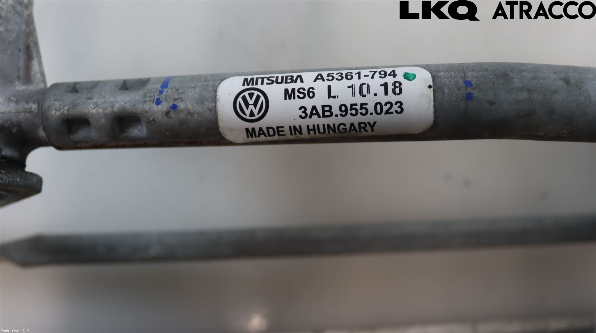 Volkswagen VW PASSAT 11-14 Torkarmekanism Vindruta