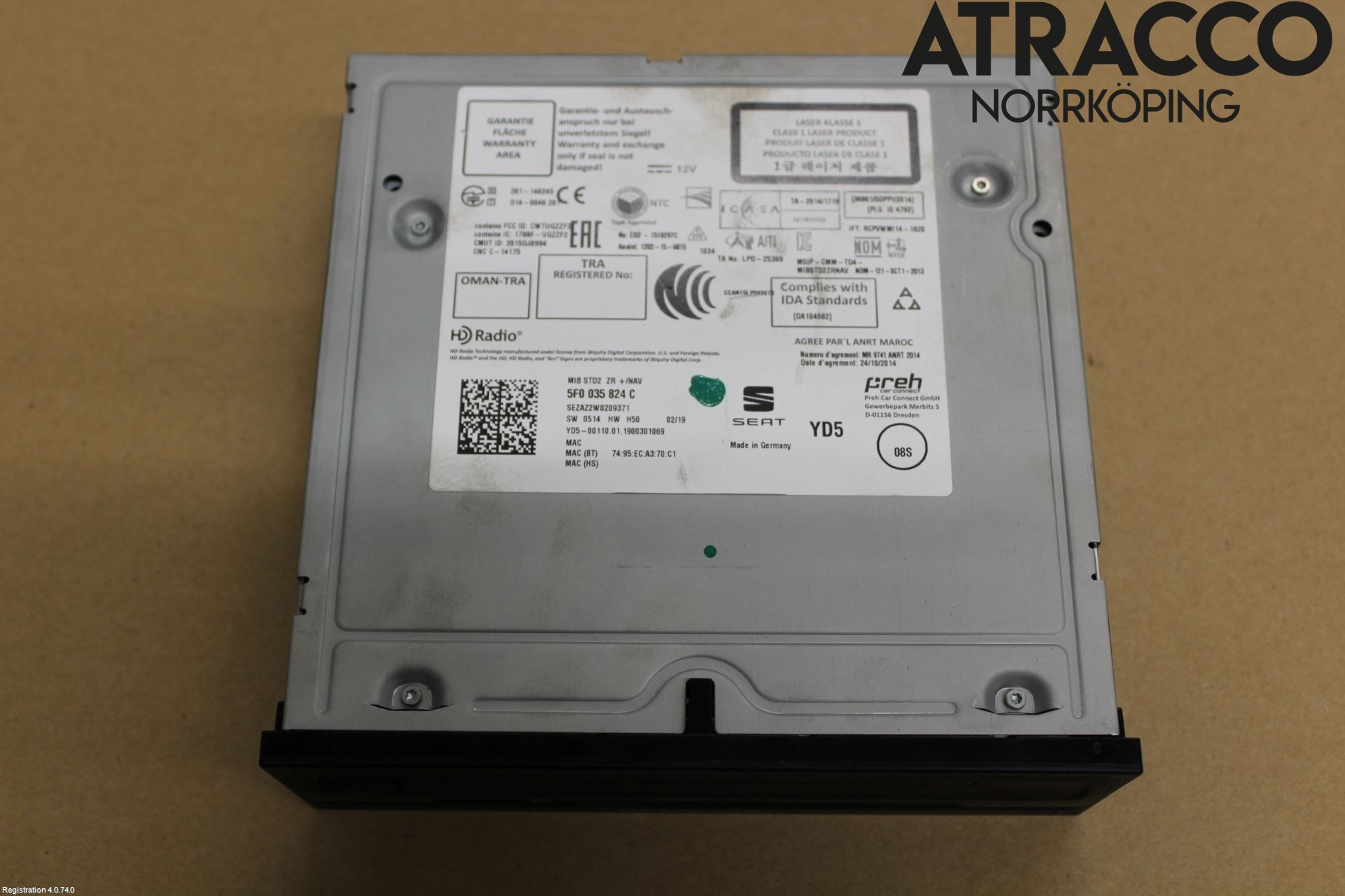 Seat LEON 13-20 Cd Radio - Multimediapanel