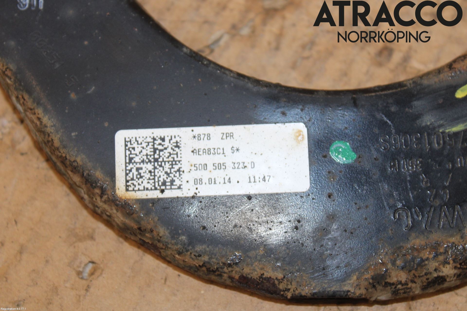 Volkswagen VW PASSAT 11-14 Bärarm Bak Övre Höger