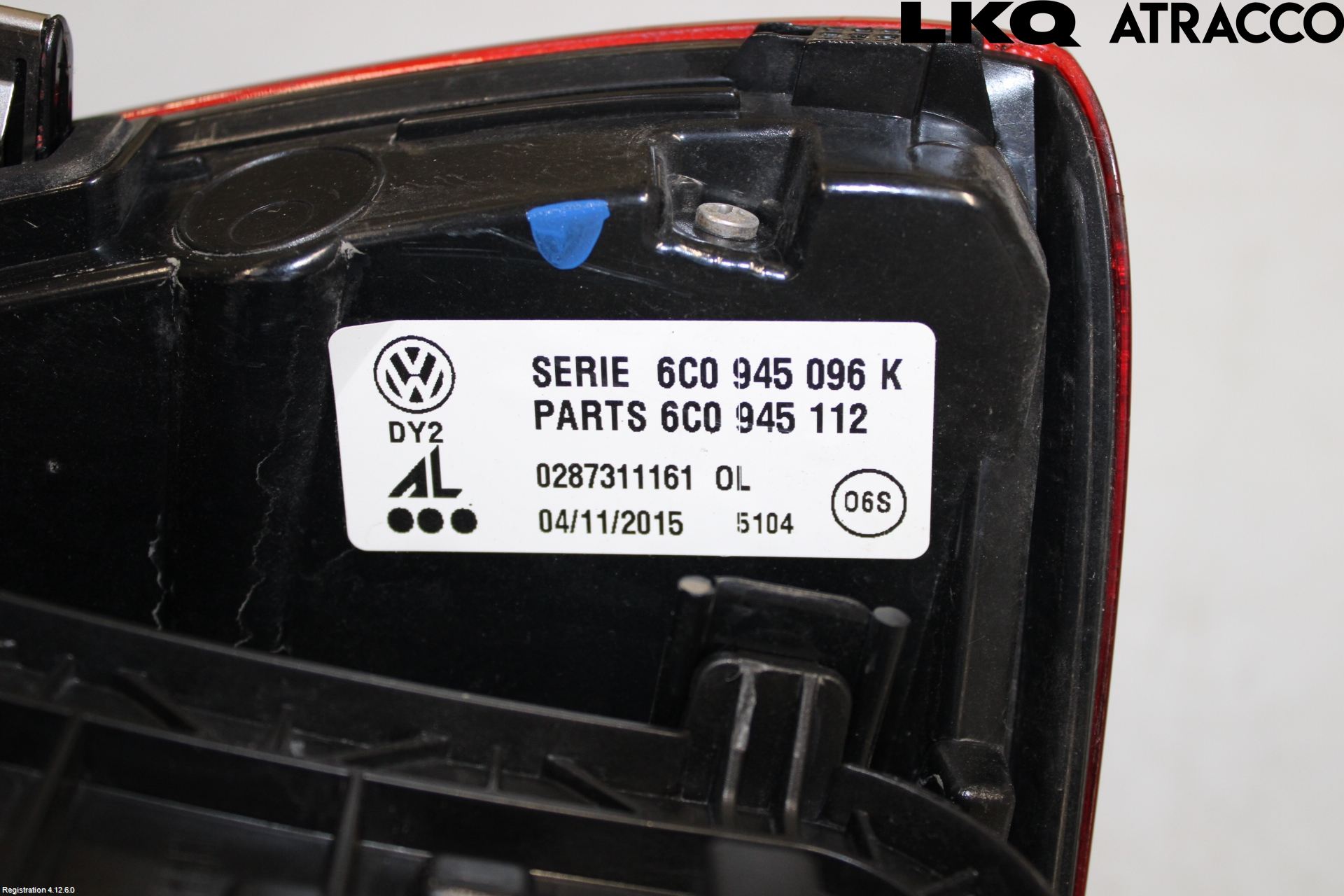 Volkswagen VW POLO 10-17 Bakljus Höger