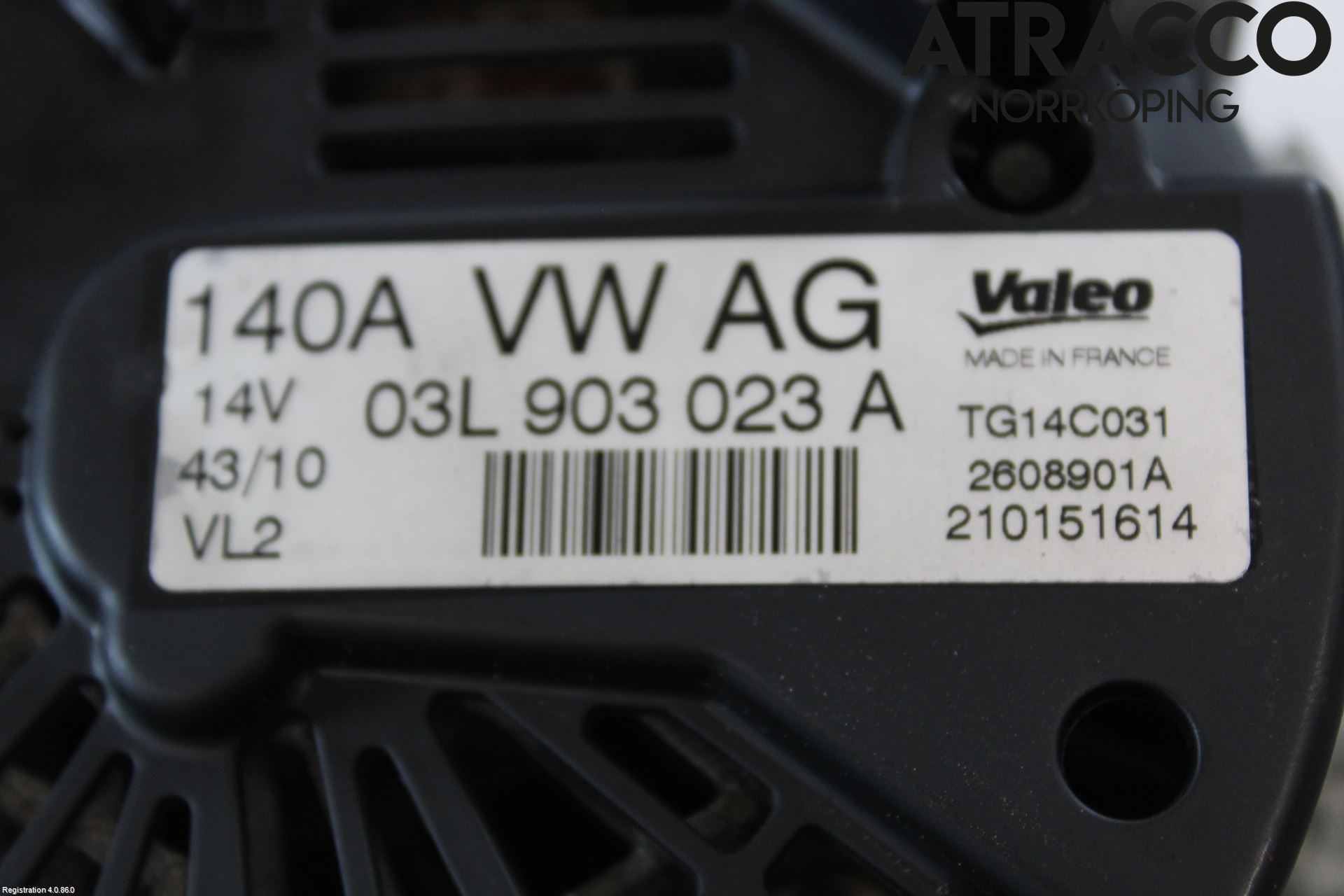 Audi A3/S3 05-13 Generator