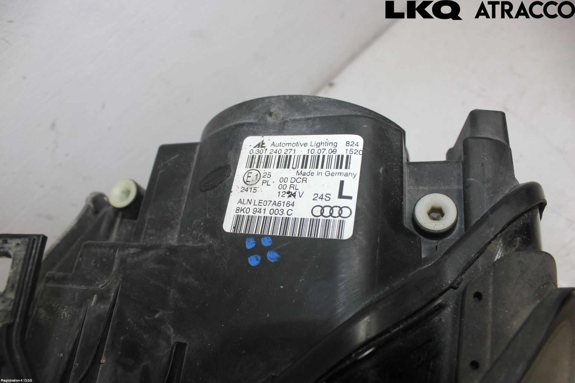 Audi A4/S4 08-11 Strålkastare Vänster