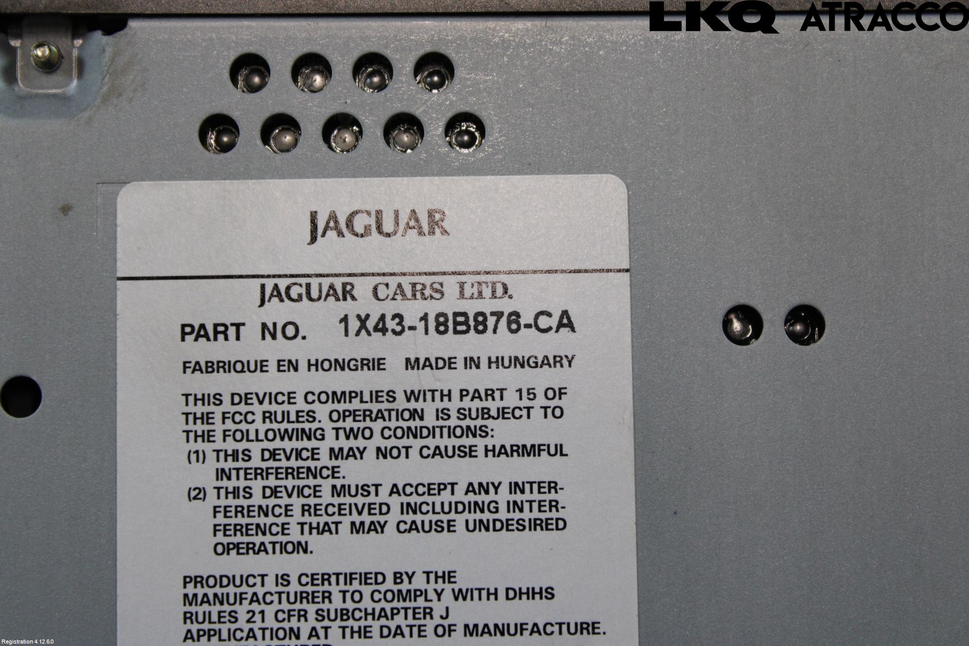 Jaguar X-TYPE Cd Radio - Multimediapanel