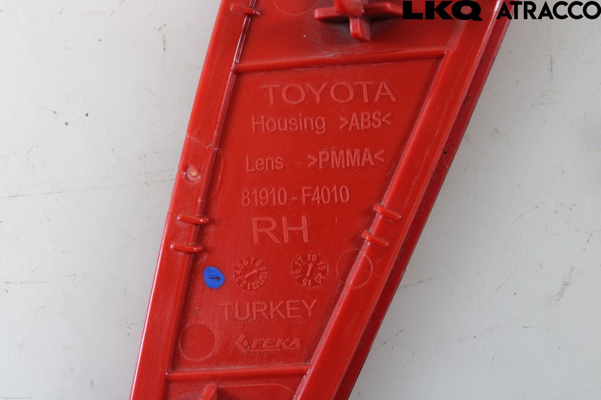 Toyota C-HR 16-23 Dimljus/Reflex Bak