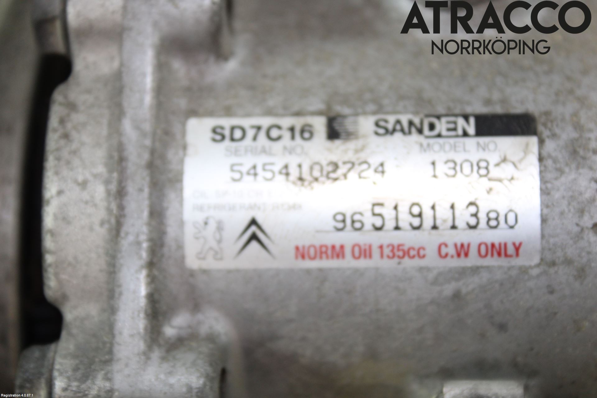 Citroen C4 PICASSO 06-13 Ac Kompressor