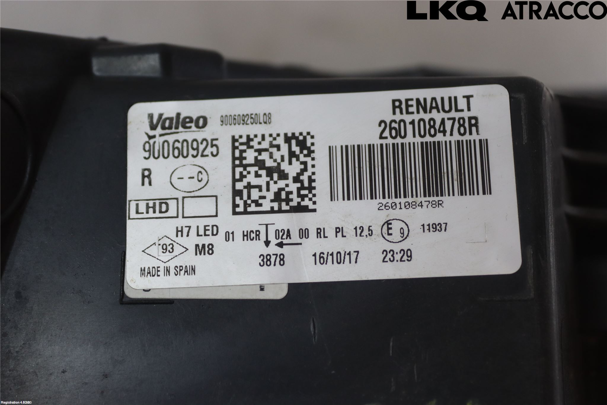 Renault MEGANE IV 16-23 Strålkastare Höger