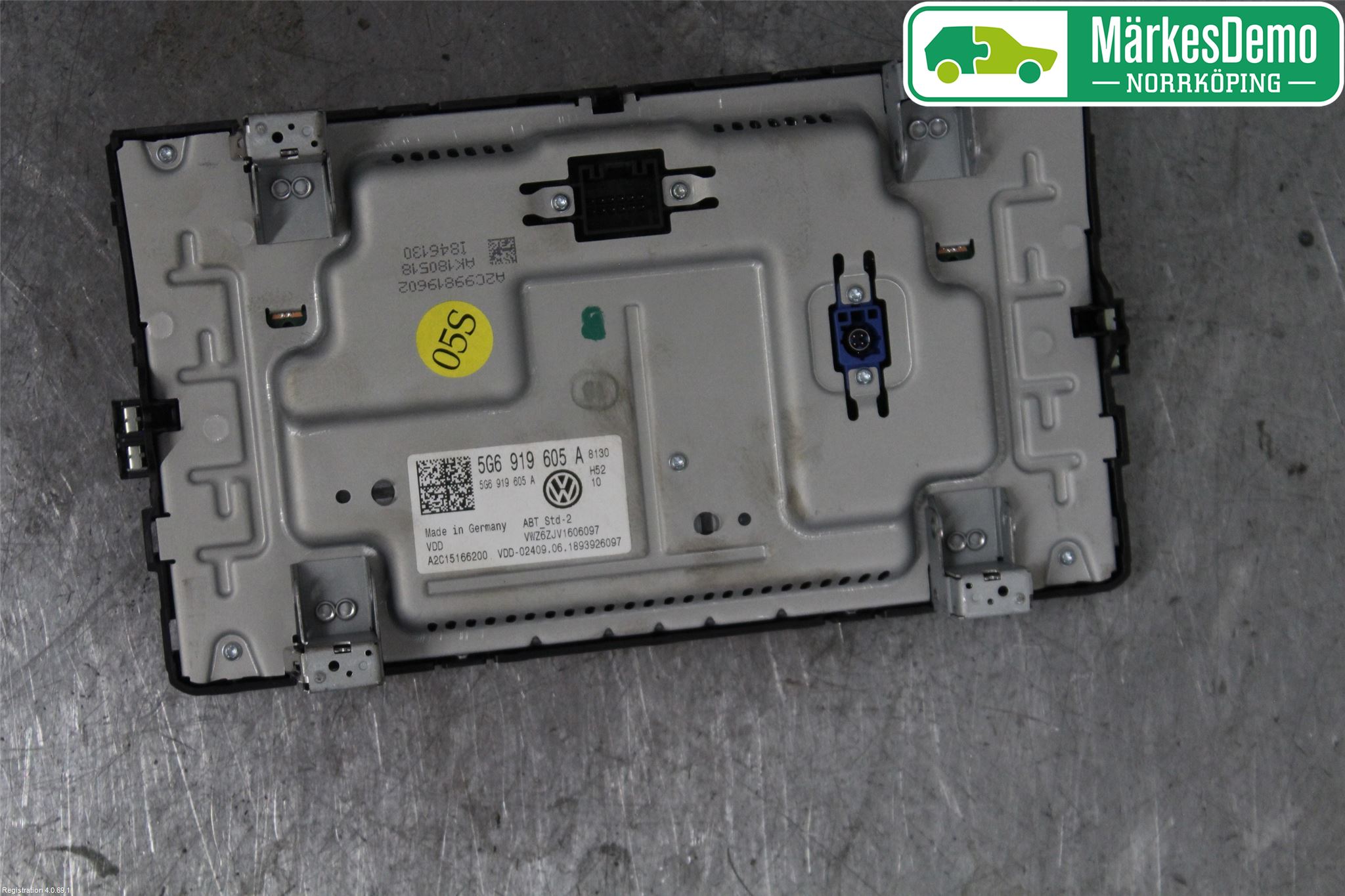 Volkswagen VW GOLF / E-GOLF VII 13-20 Multifunktionsdisplay