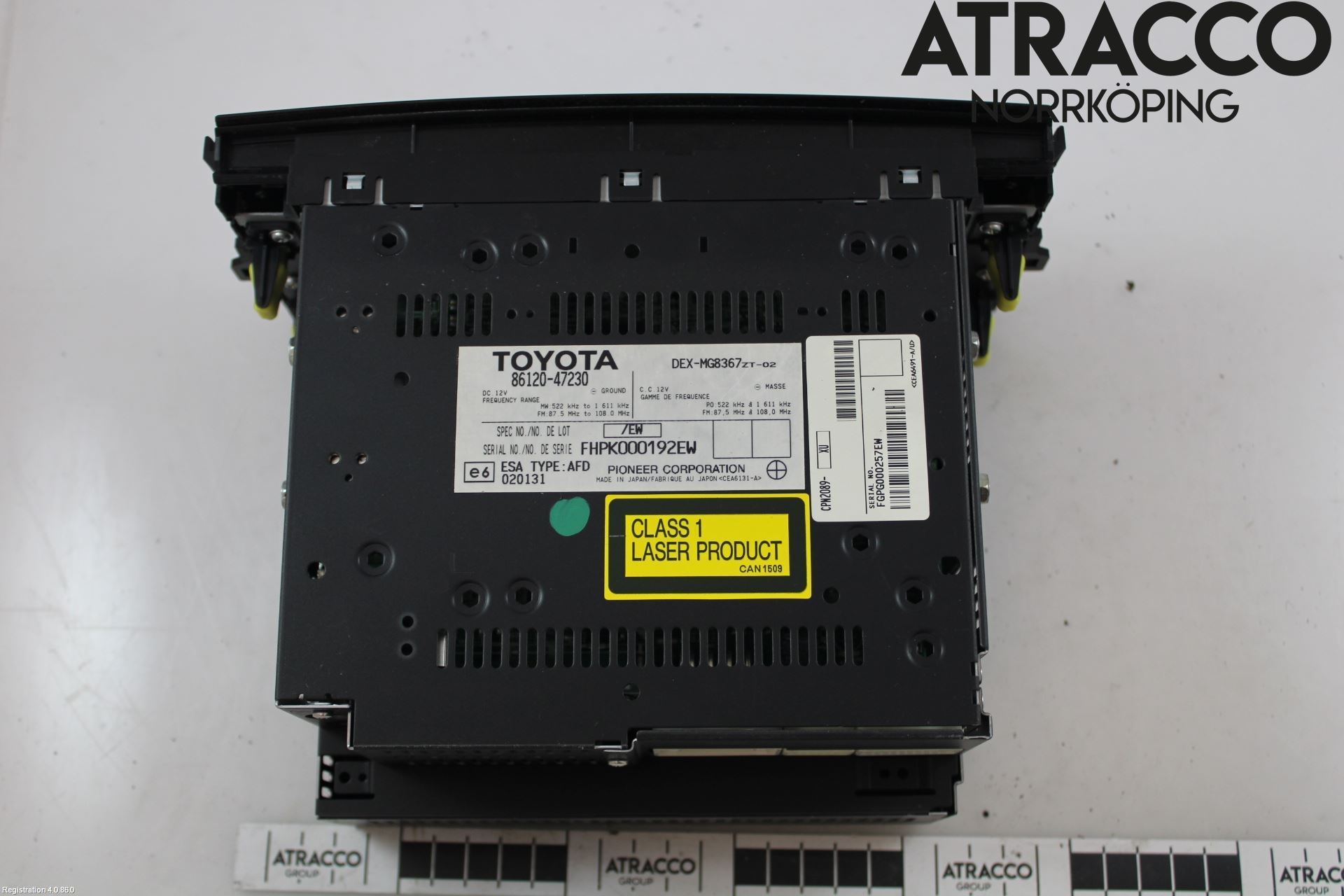 Toyota PRIUS NWH20 04-08 Cd Radio - Multimediapanel