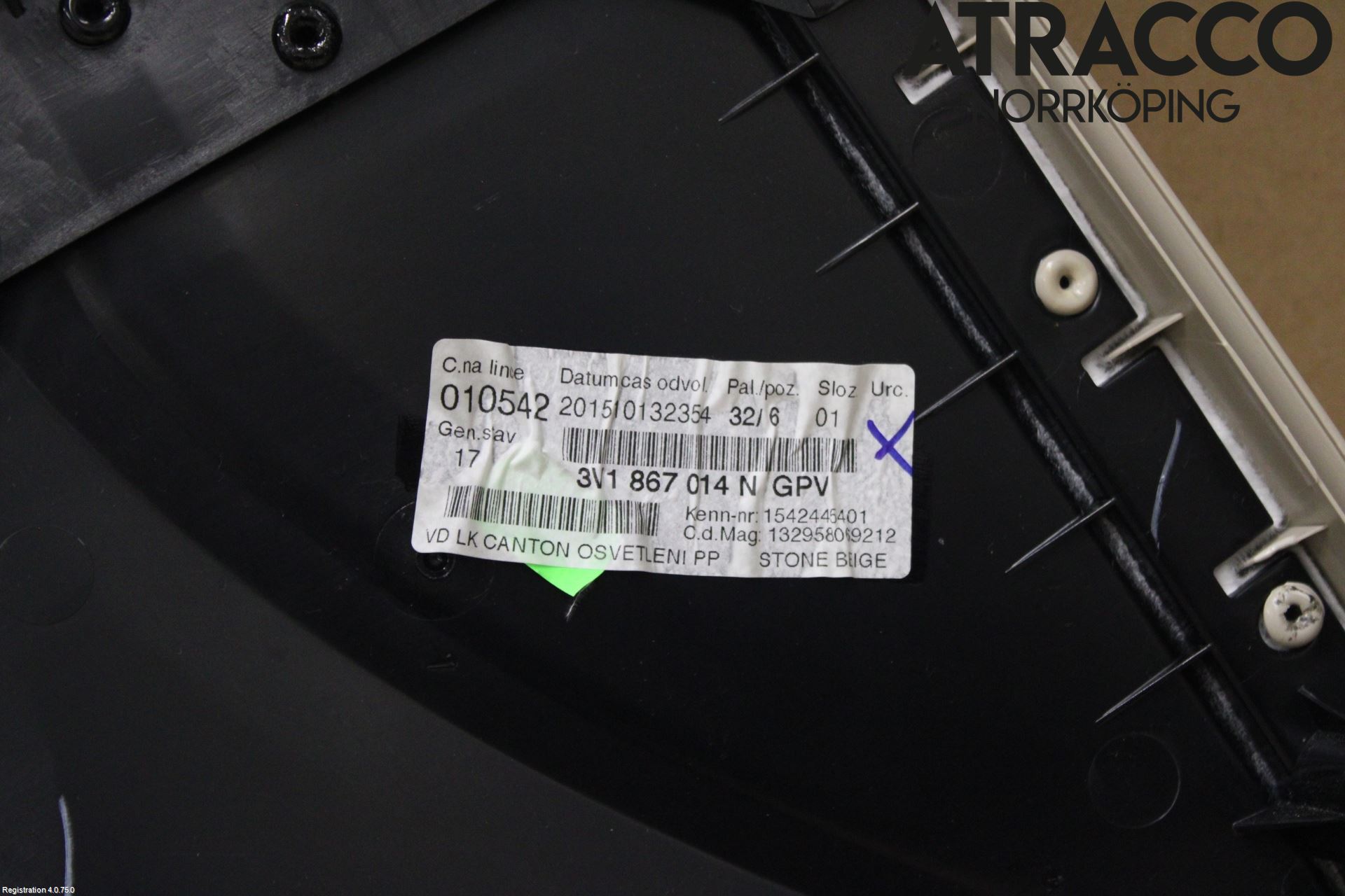 Skoda SUPERB 09-15 Dörrklädsel Hö