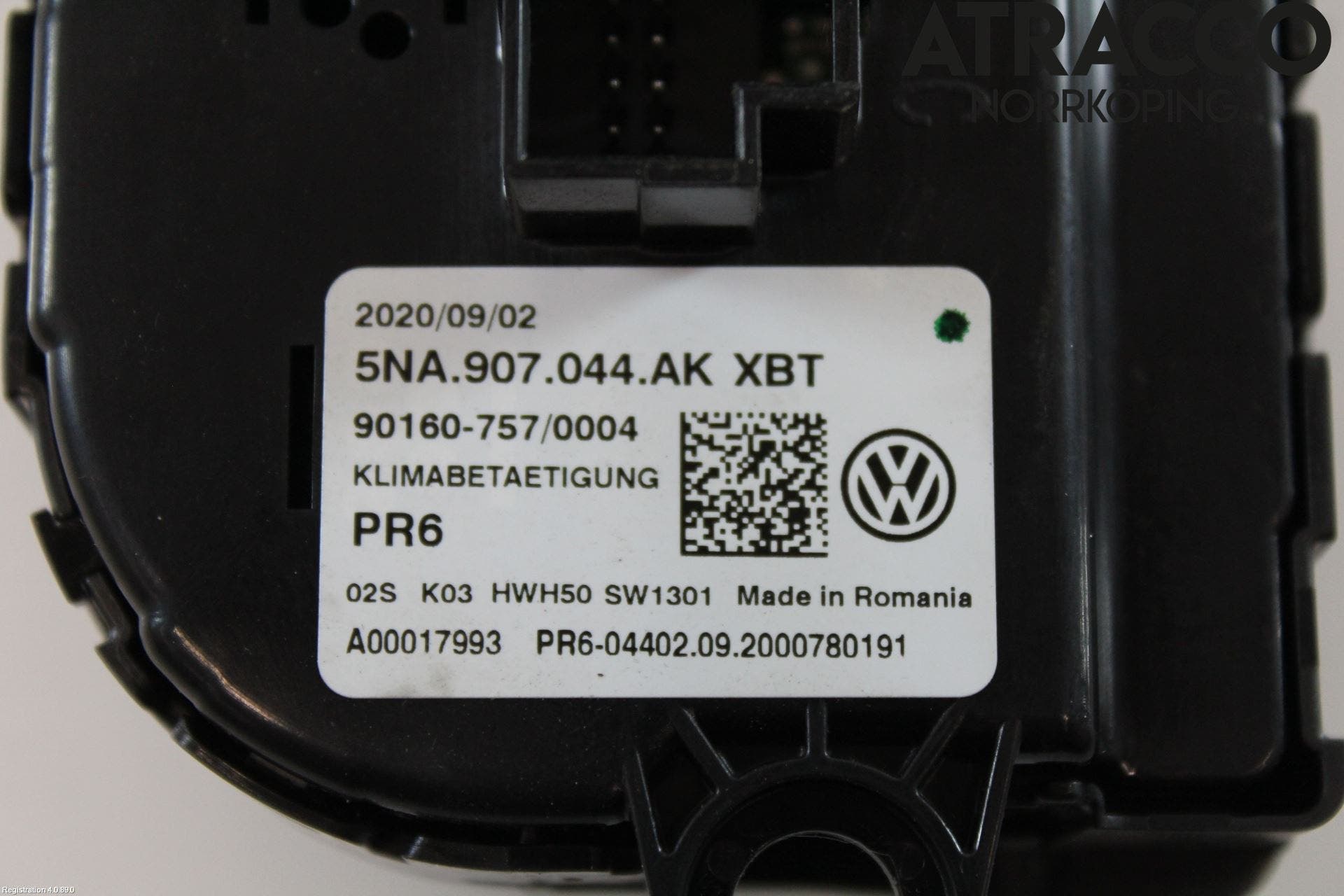 Volkswagen VW TIGUAN 16-24 Värmereglage