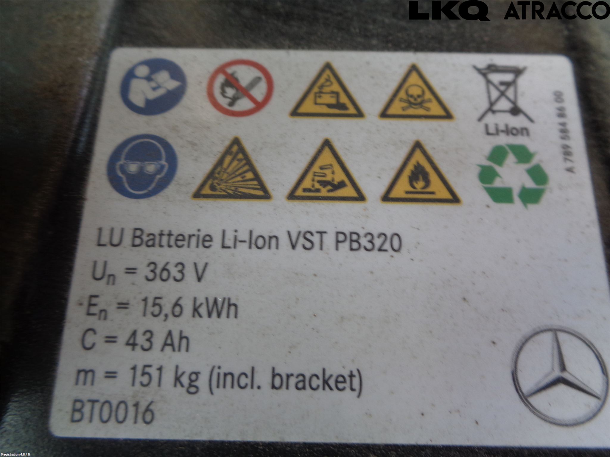 Mercedes-Benz MB CLA-KLASS (C118/X118) 19- Batteri Högspänning