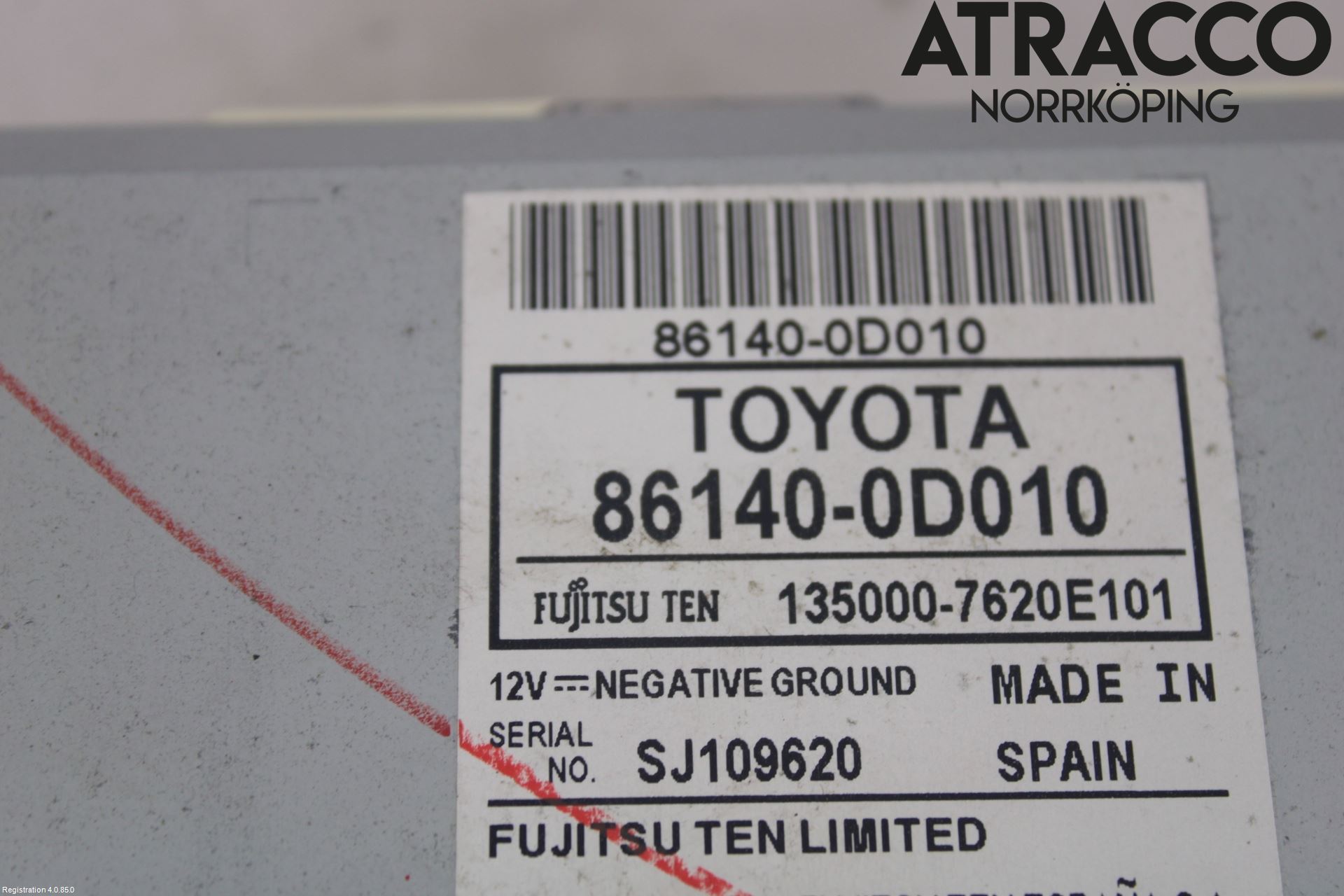 Toyota YARIS XP130 12-14 Cd Radio - Multimediapanel