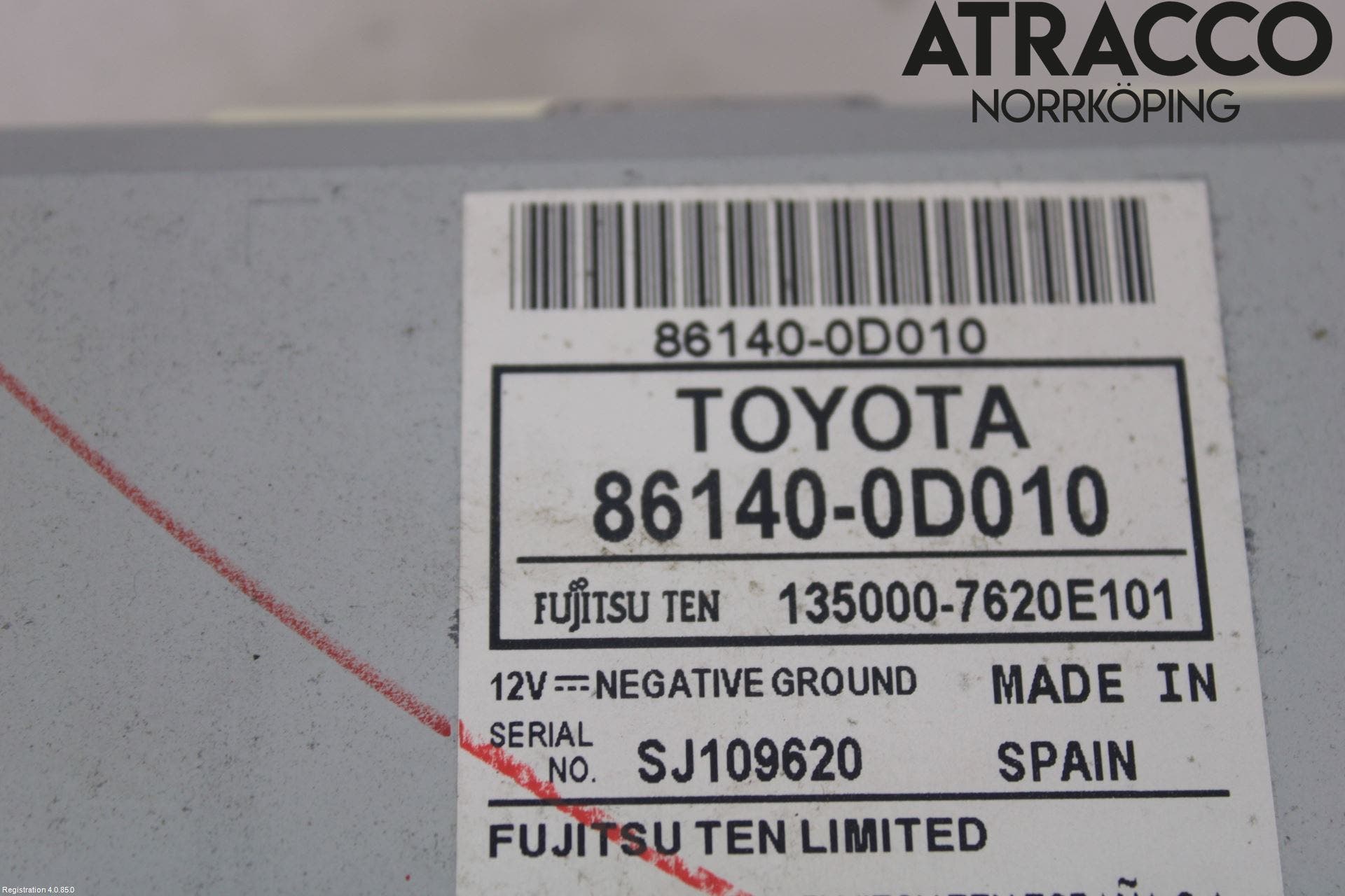 Toyota YARIS XP130 12-14 Cd Radio - Multimediapanel