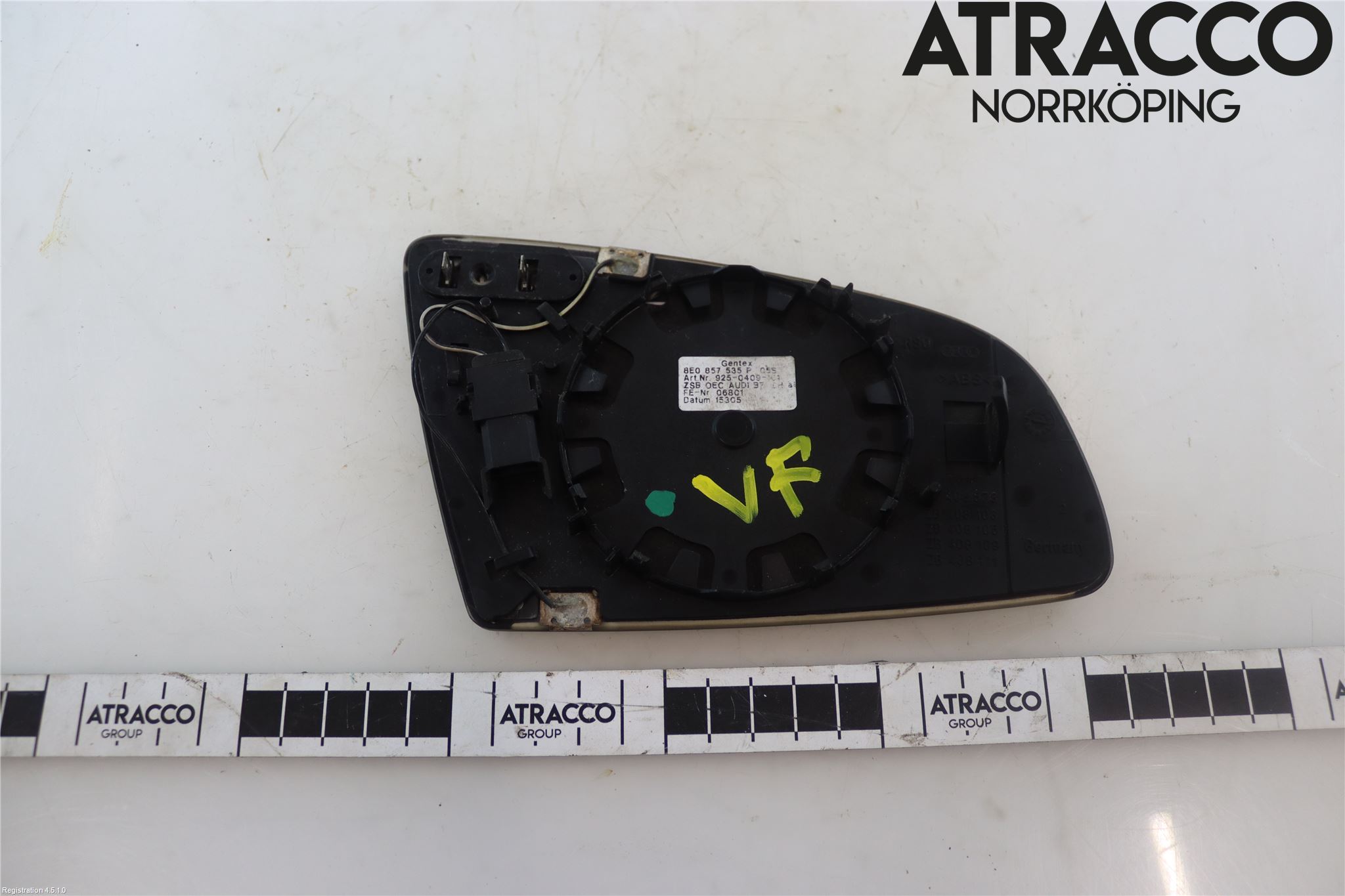 Audi A6/S6     05-11 Spegelglas Vä