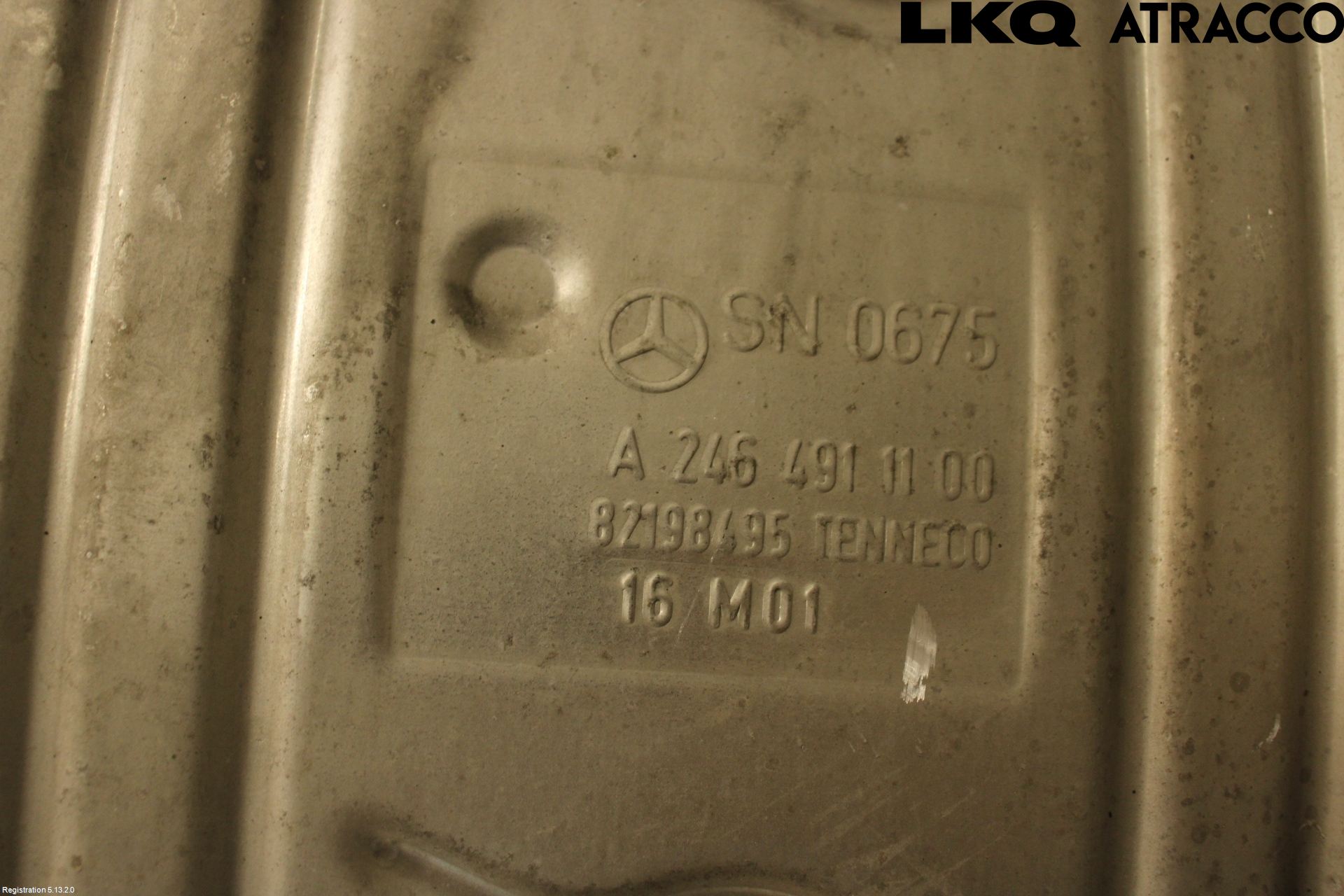 Mercedes-Benz MB B-KLASS (W246/W242) 12-19 Avgas Bakre Dämpare