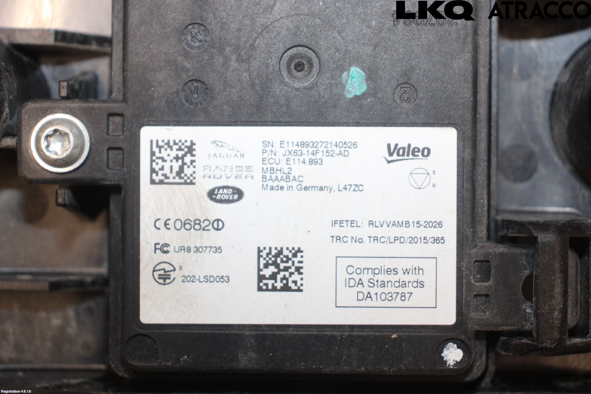 Jaguar XF (X260) 16-24 Sensor Aktivt Kollisionsskydd