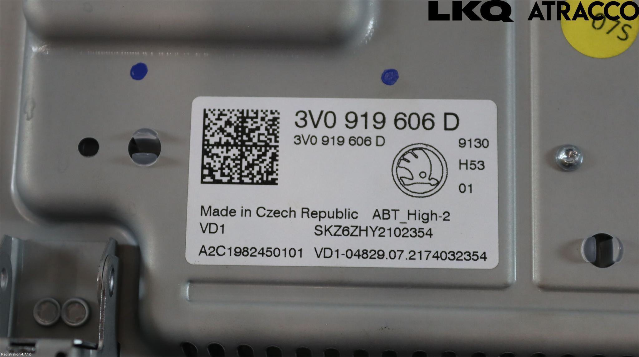 Skoda SUPERB 16-24 Multifunktionsdisplay