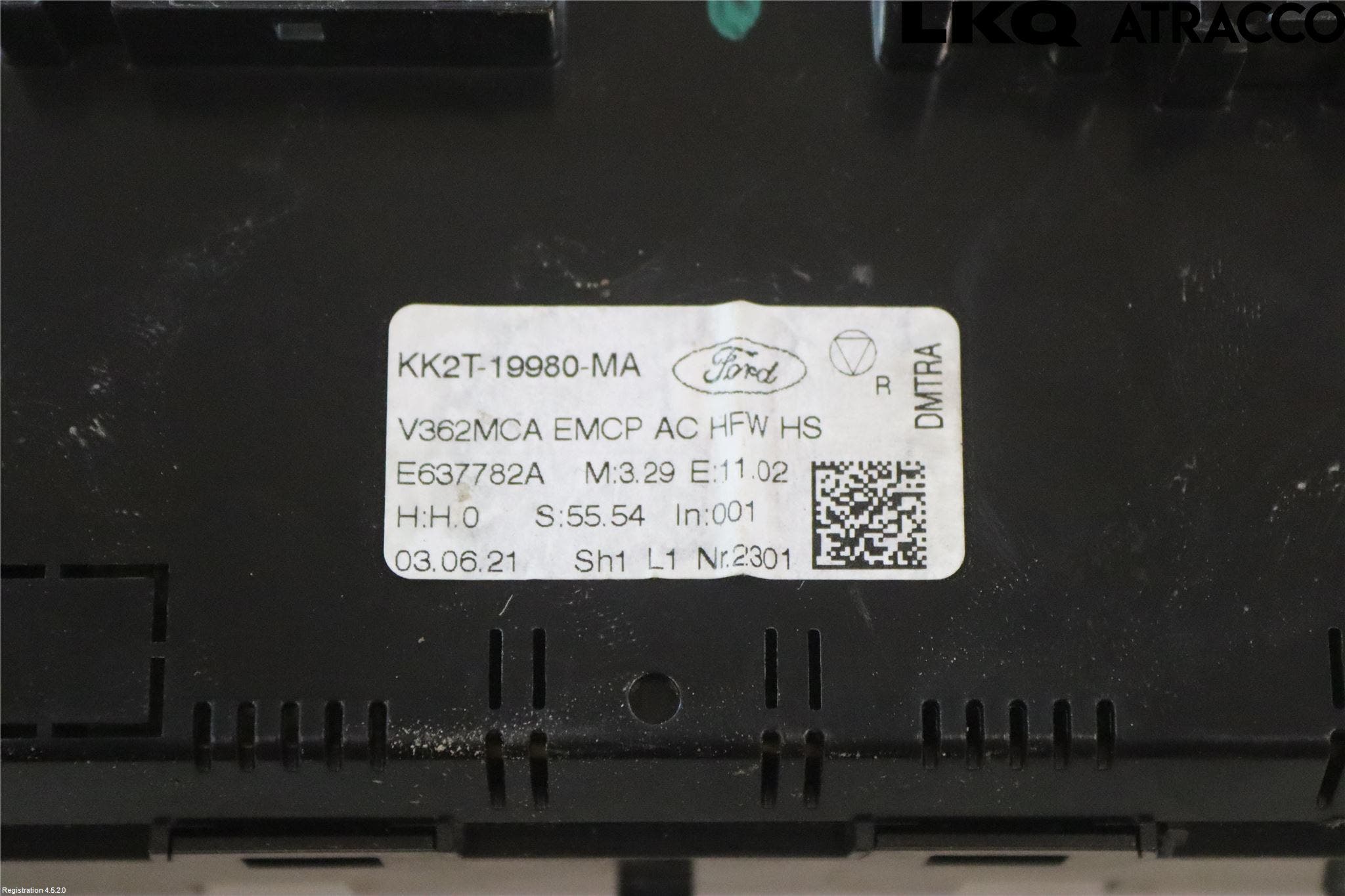 Ford TRANSIT SKÅP/BUSS 14-22 Värmereglage