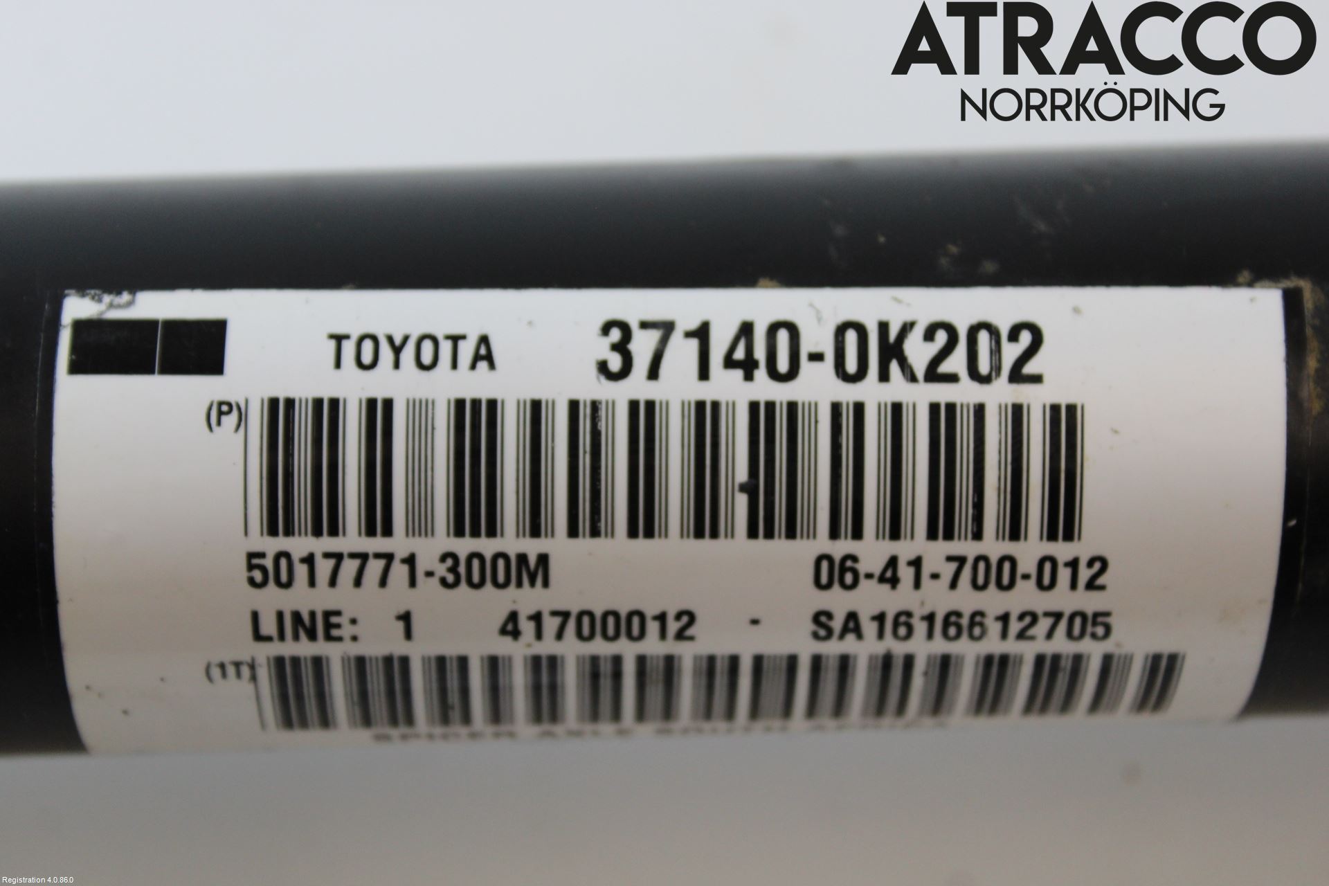 Toyota HILUX 16- Mellanaxel Främre 4Wd