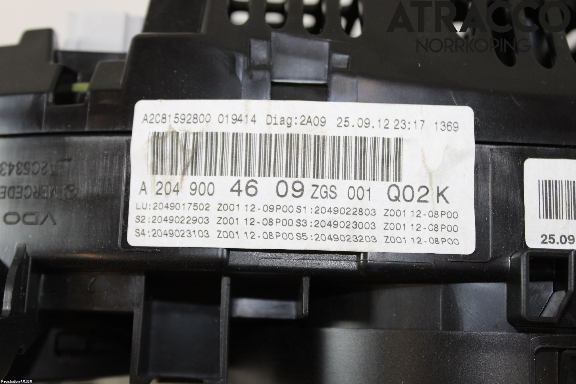 Mercedes-Benz MB C-KLASS (W204) 07-15 Instrument Komb