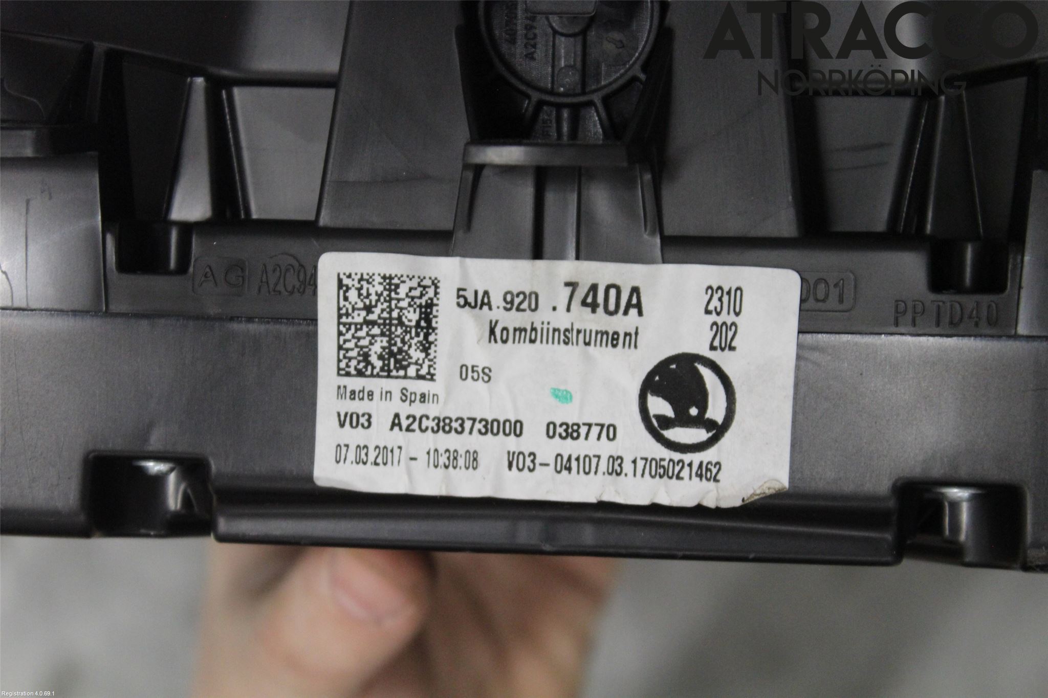 Skoda RAPID Instrument Komb