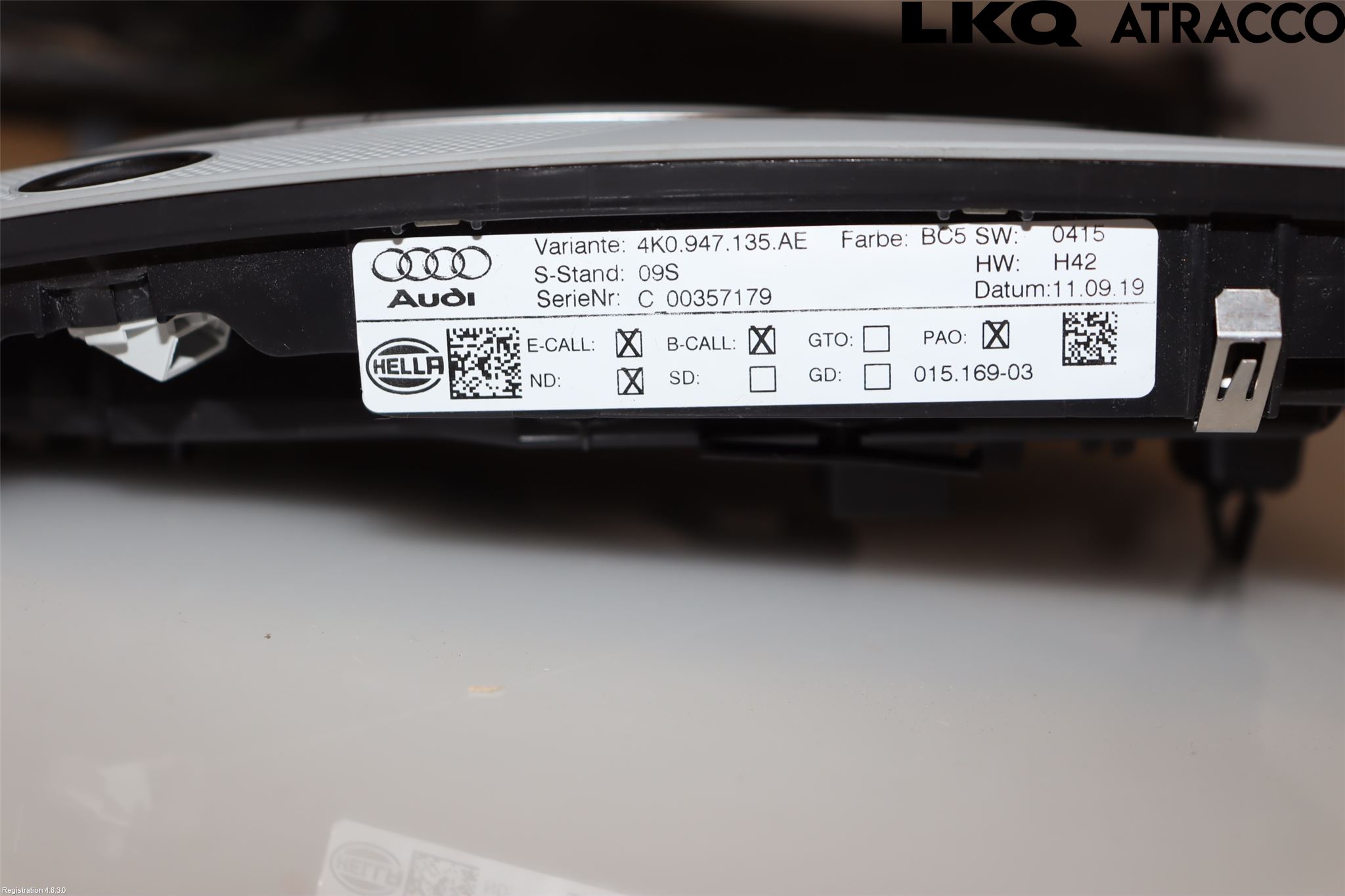 Audi A4/S4 B9 20- Innerbelysning