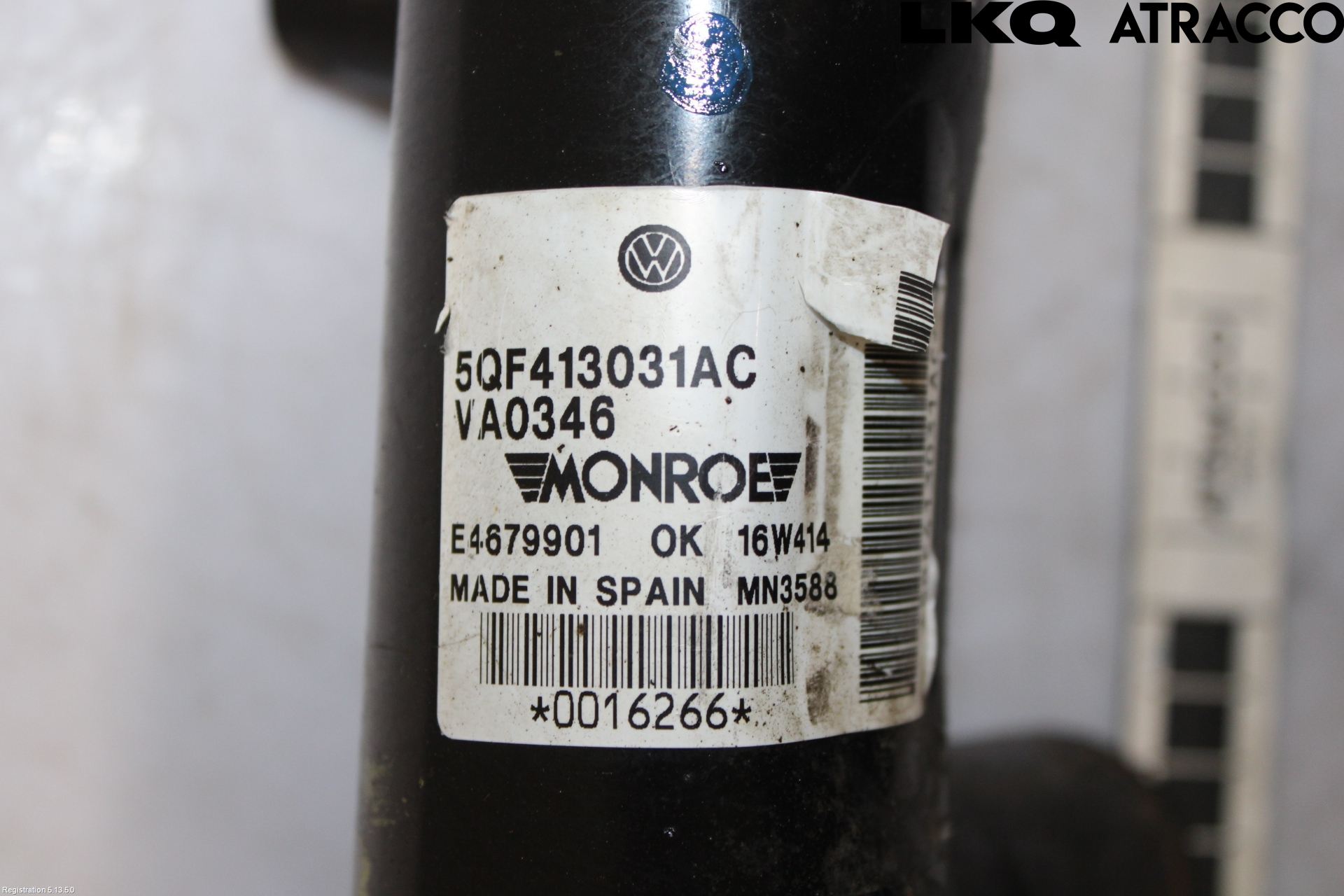 Volkswagen VW TIGUAN 16-24 Fjäderben Fram Höger