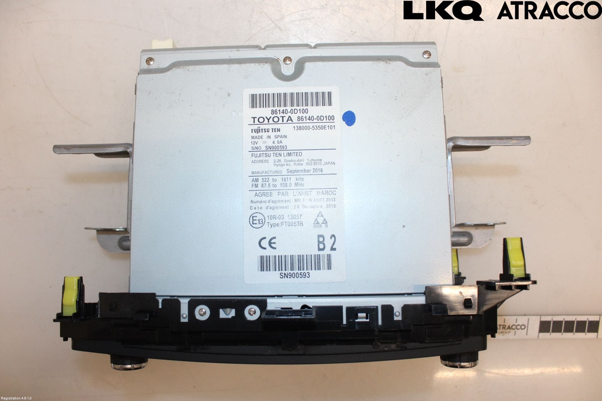 Toyota YARIS XP130 15-20 Cd Radio - Multimediapanel