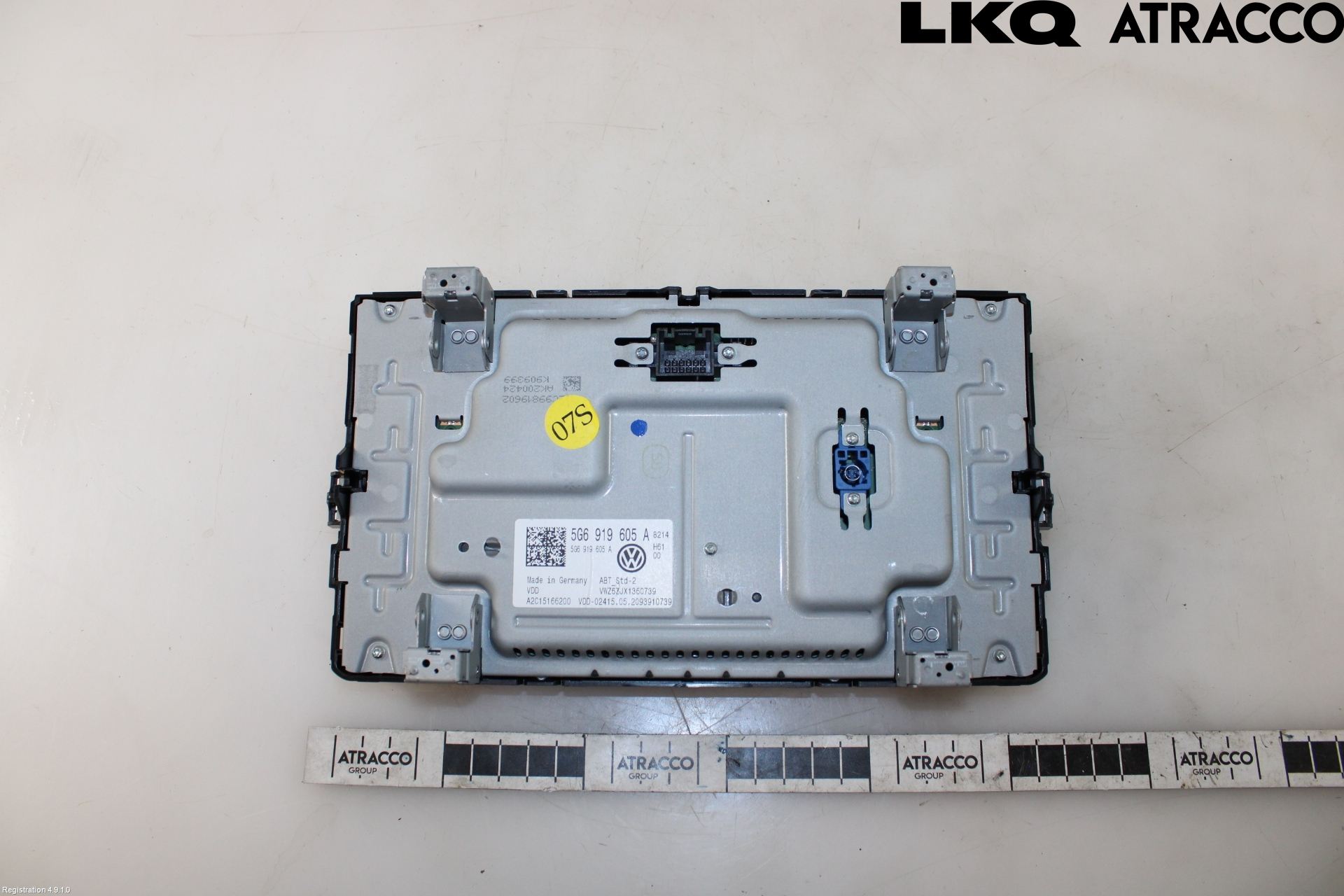 Volkswagen VW GOLF / E-GOLF VII 13-20 Multifunktionsdisplay