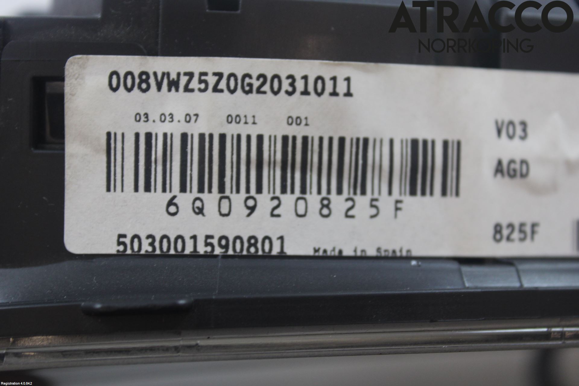 Volkswagen VW POLO 05-09 Instrument Komb