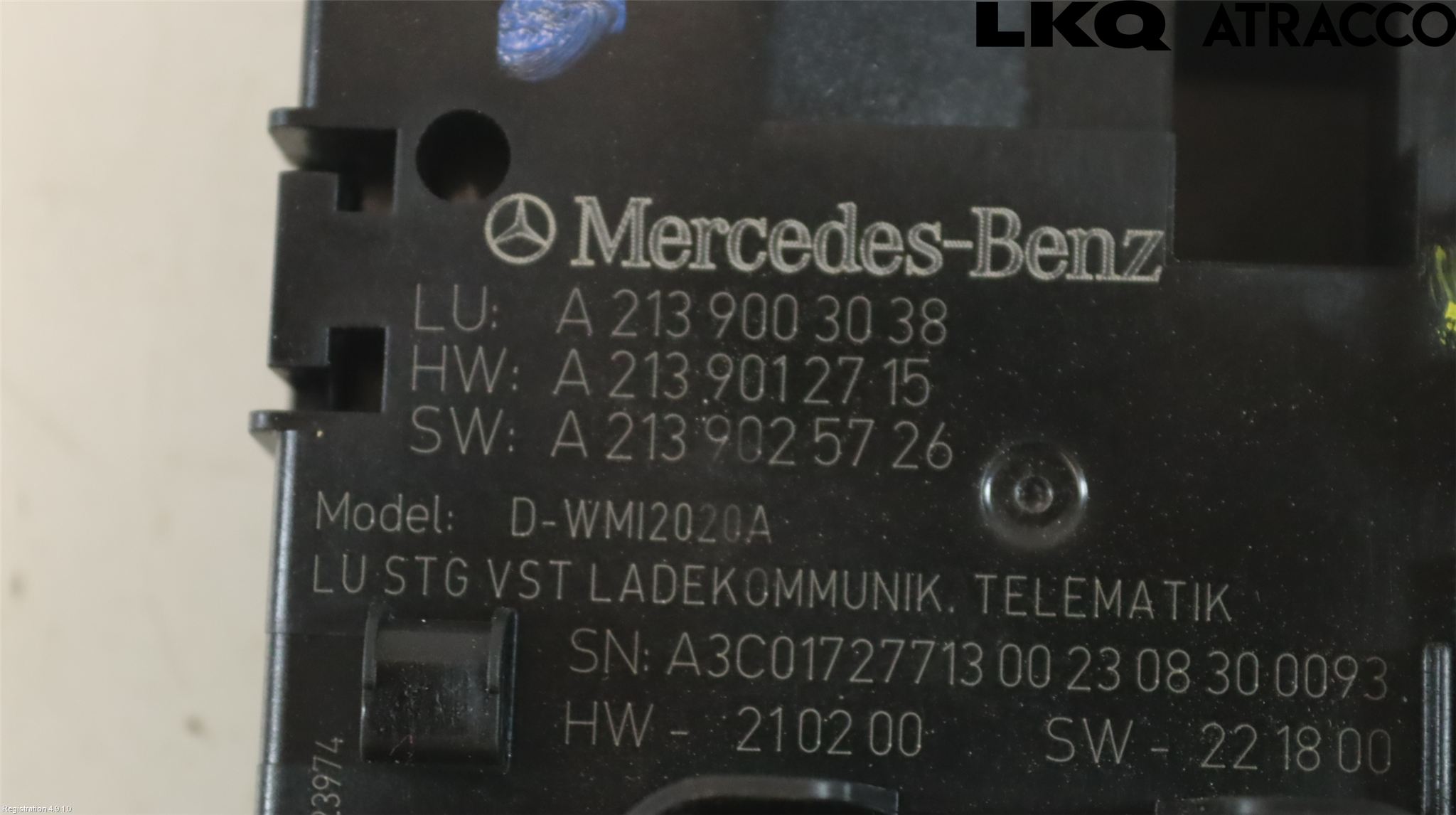 Mercedes-Benz MB E-KLASS (W213) 16-23 Styrenhet Övrigt