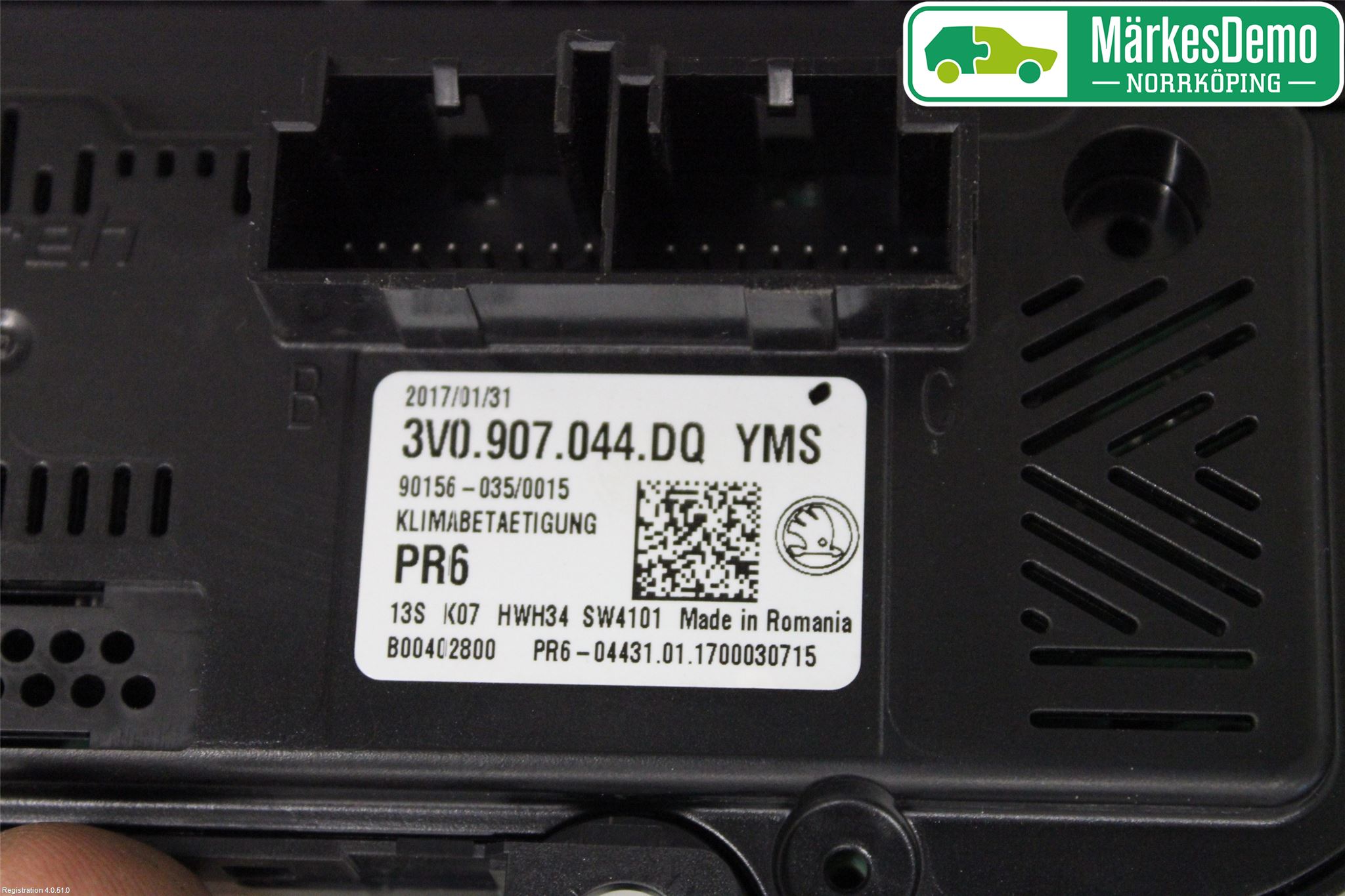 Skoda SUPERB 16-24 Värmereglage