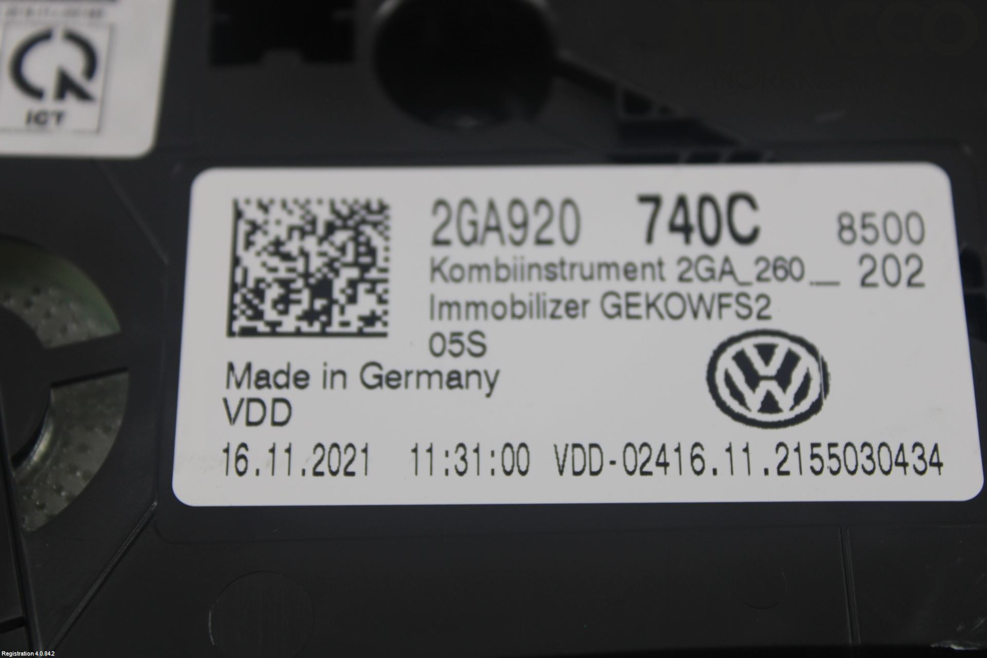 Volkswagen VW T-ROC 18- Instrument Komb