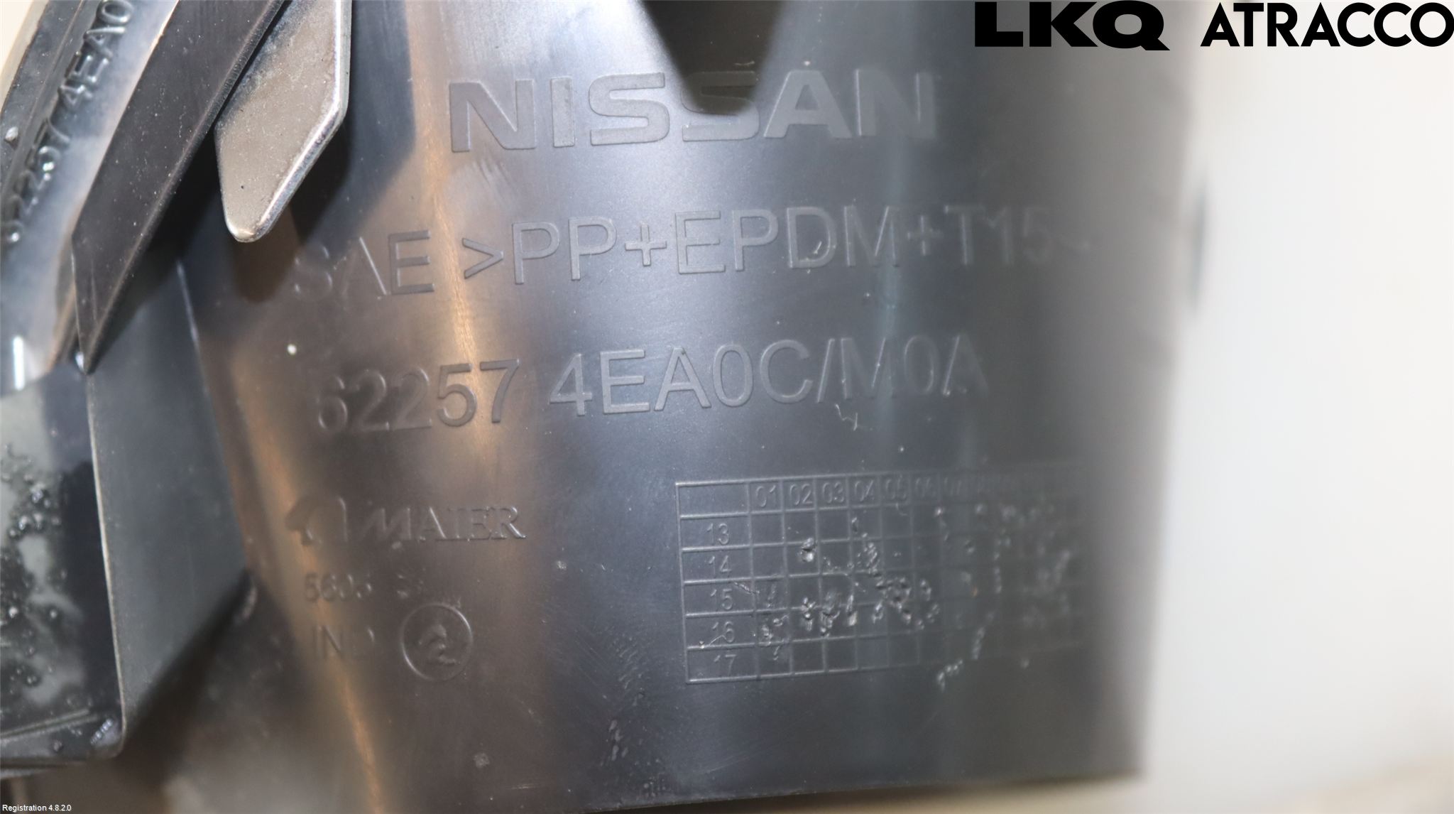 Nissan QASHQAI 14-17 Dimljussarg Fram