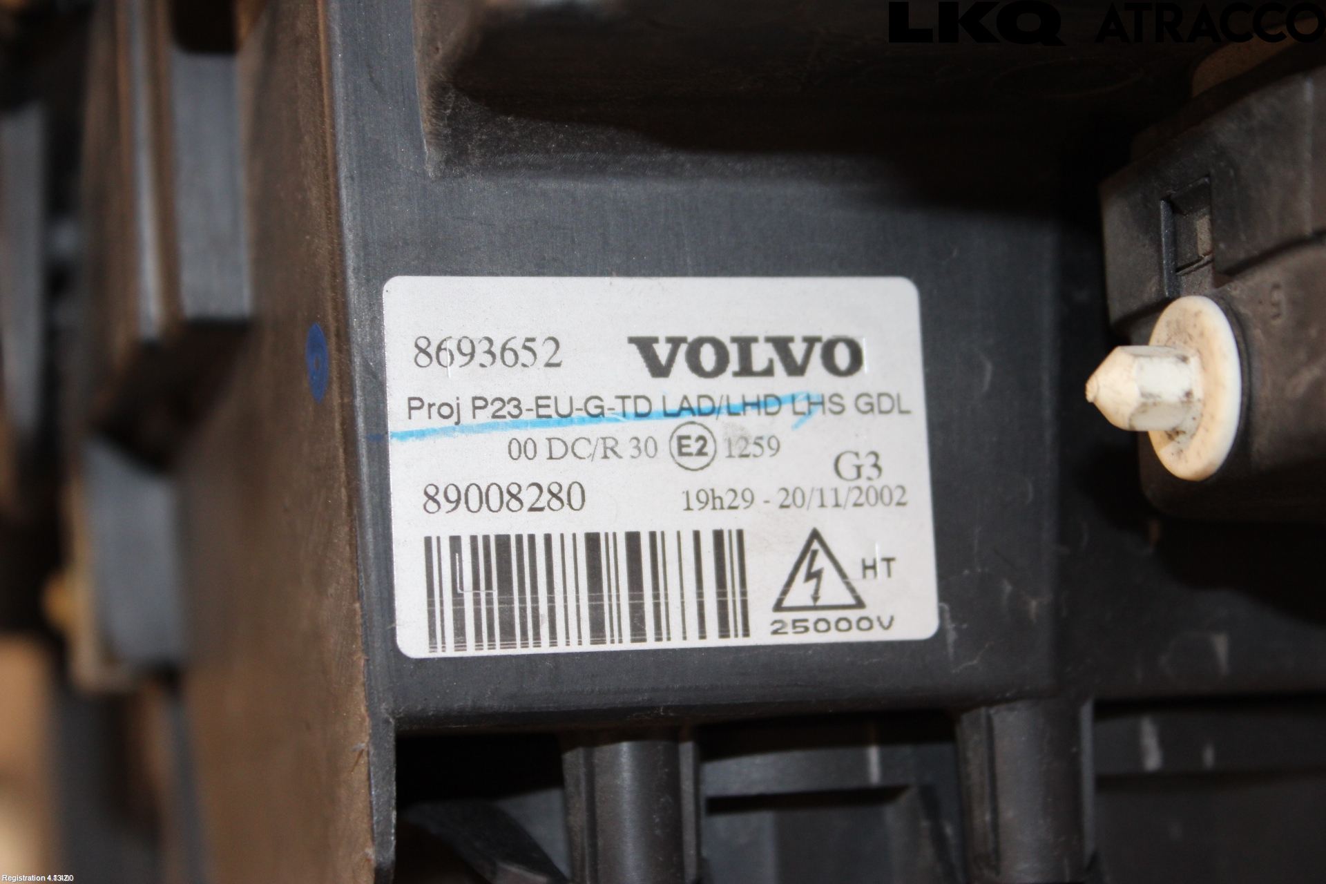 Volvo S80 99-03 Strålkastare Vänster