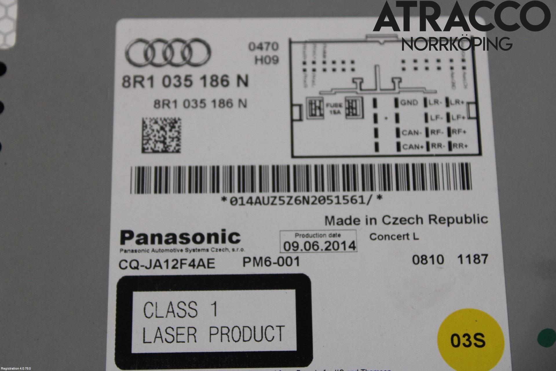 Audi A4 12-15 Cd Radio - Multimediapanel