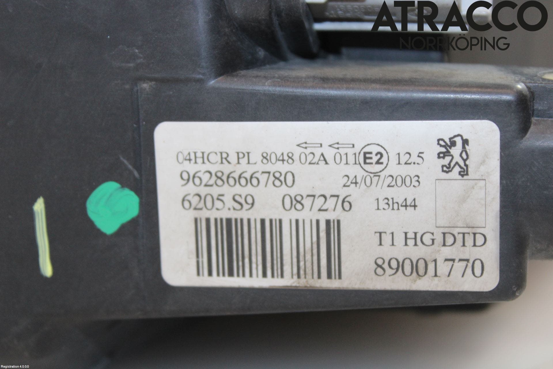 Peugeot 206 98-09 Strålkastare Höger