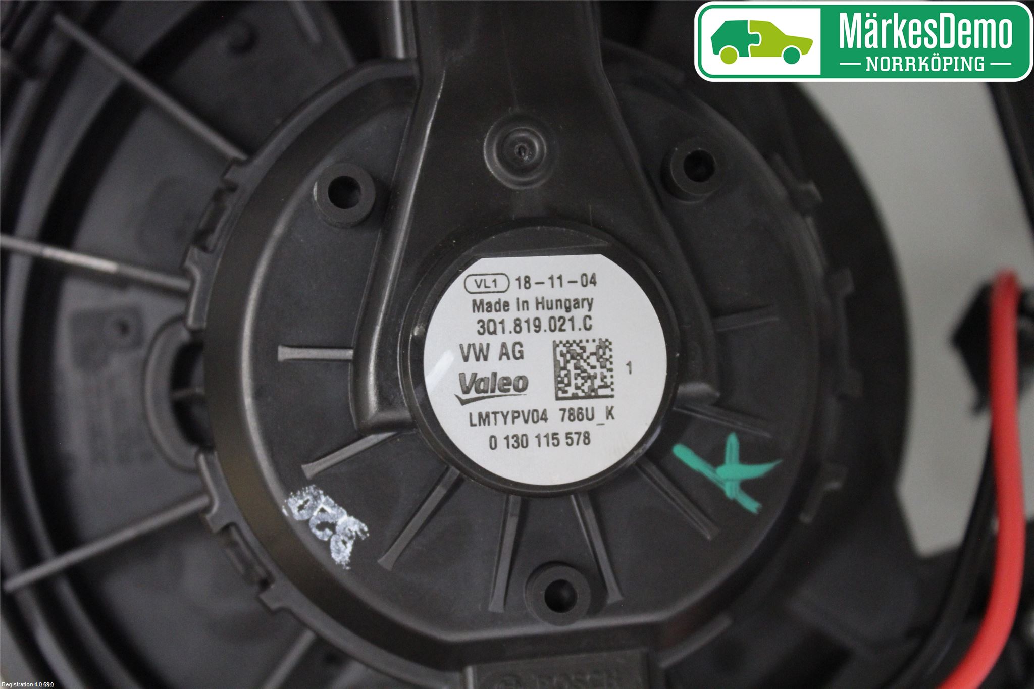 Volkswagen VW TIGUAN 16-24 Värmefläkt