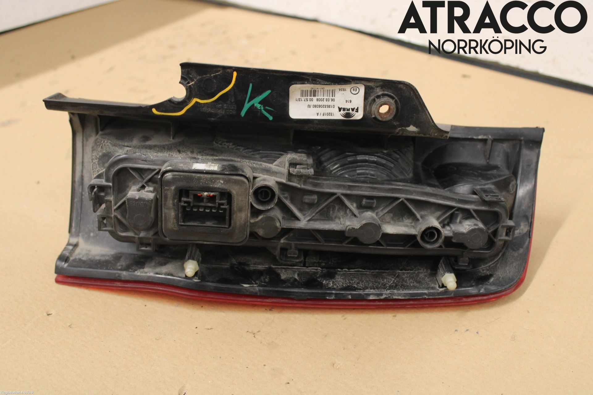 Citroen NEMO Bakljus Vänster