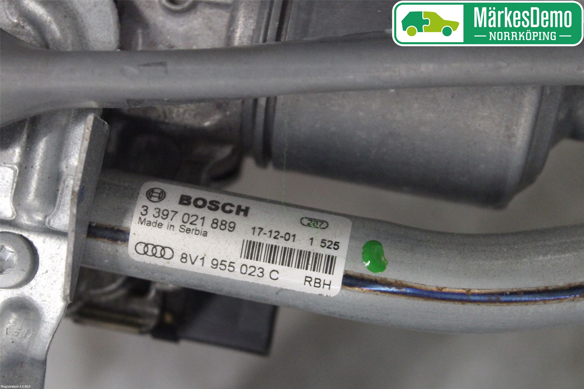 Audi A3/S3 8V 13-20 Torkarmekanism Vindruta