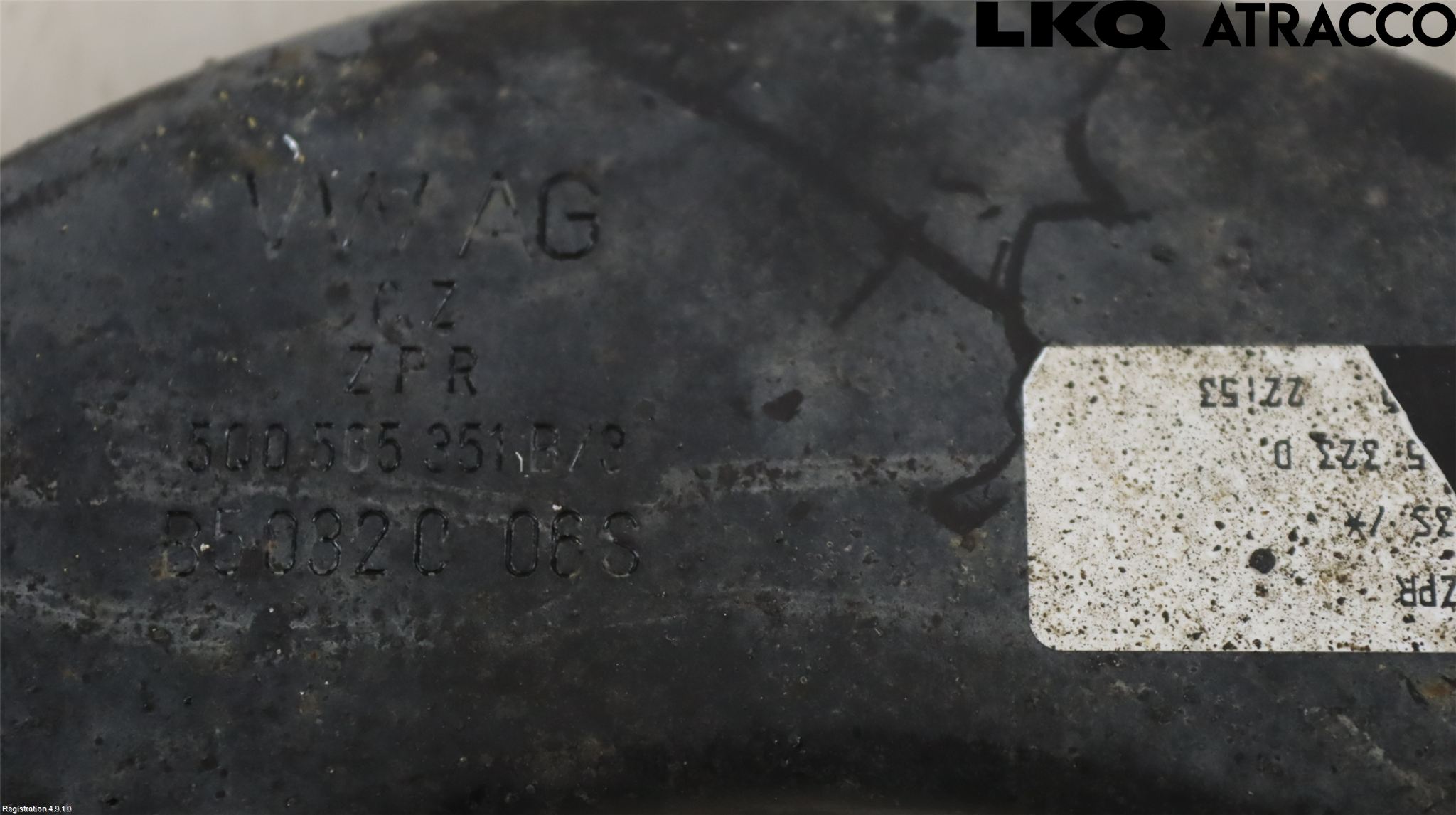 Volkswagen VW PASSAT 15-19 Bärarm Bak Övre Vänster