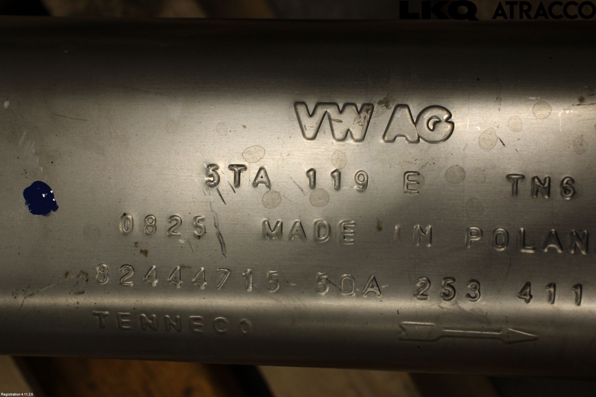 Volkswagen VW TOURAN 16- Avgassystem Komp Ej Kat