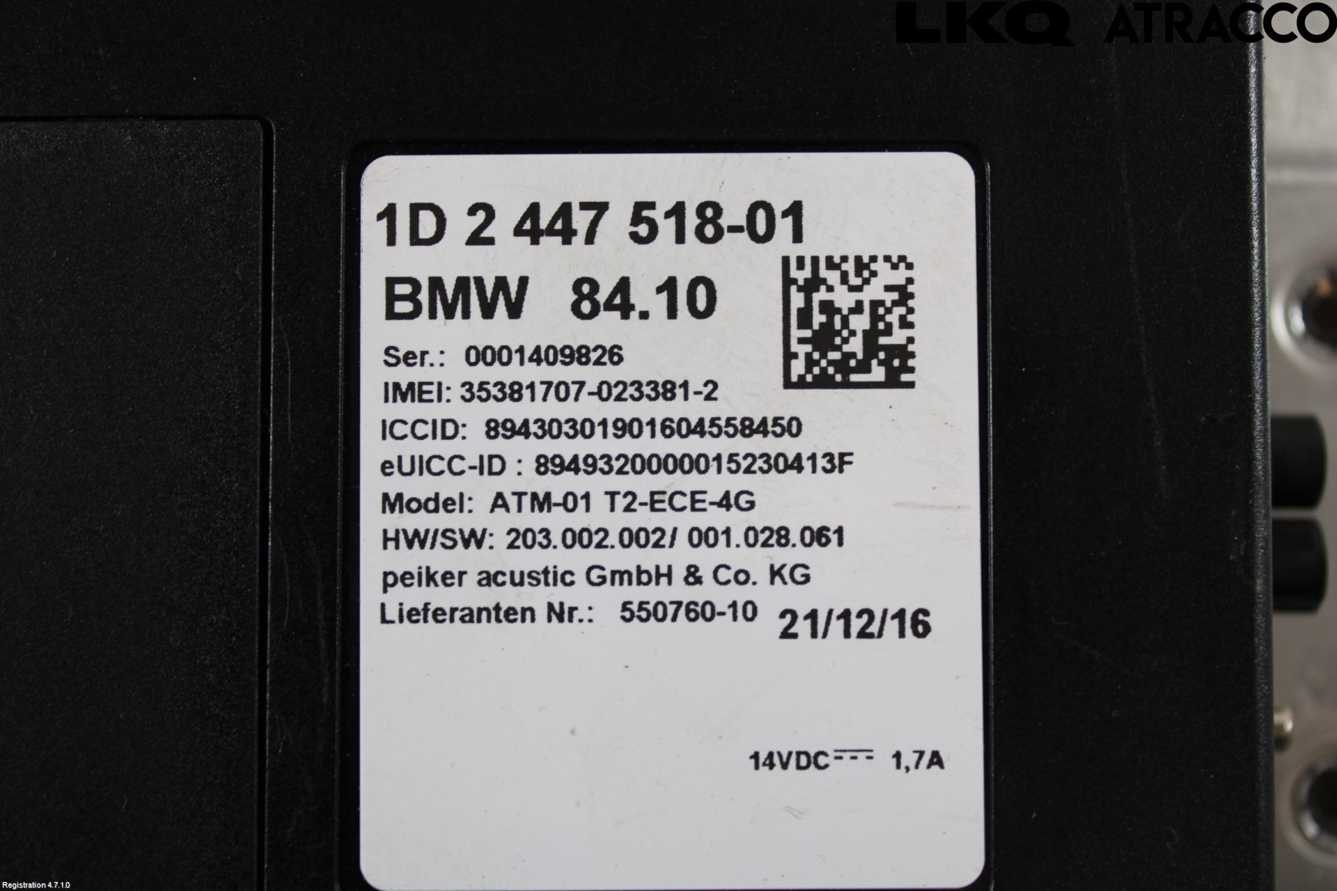 BMW X3 F25 10-17 Styrenhet Övrigt